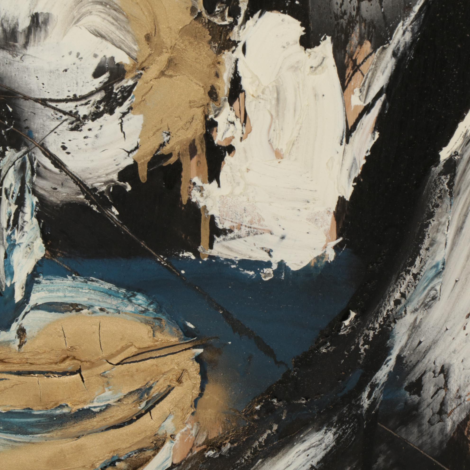 Anthony Eve Kemp Outsider Art Acrylic Painting "Nick at Peace," 2016