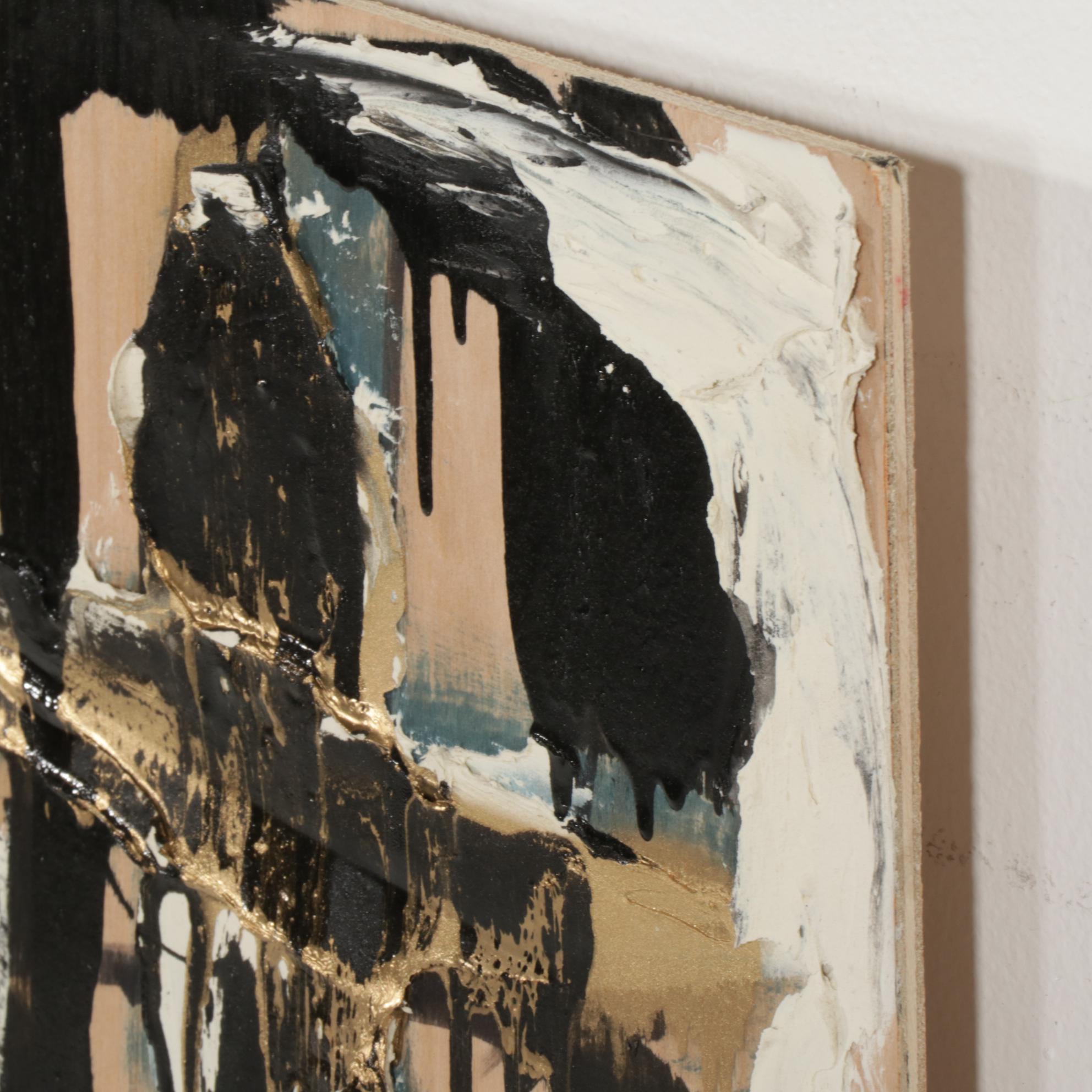 Anthony Eve Kemp Outsider Art Acrylic Painting "Nick at Peace," 2016