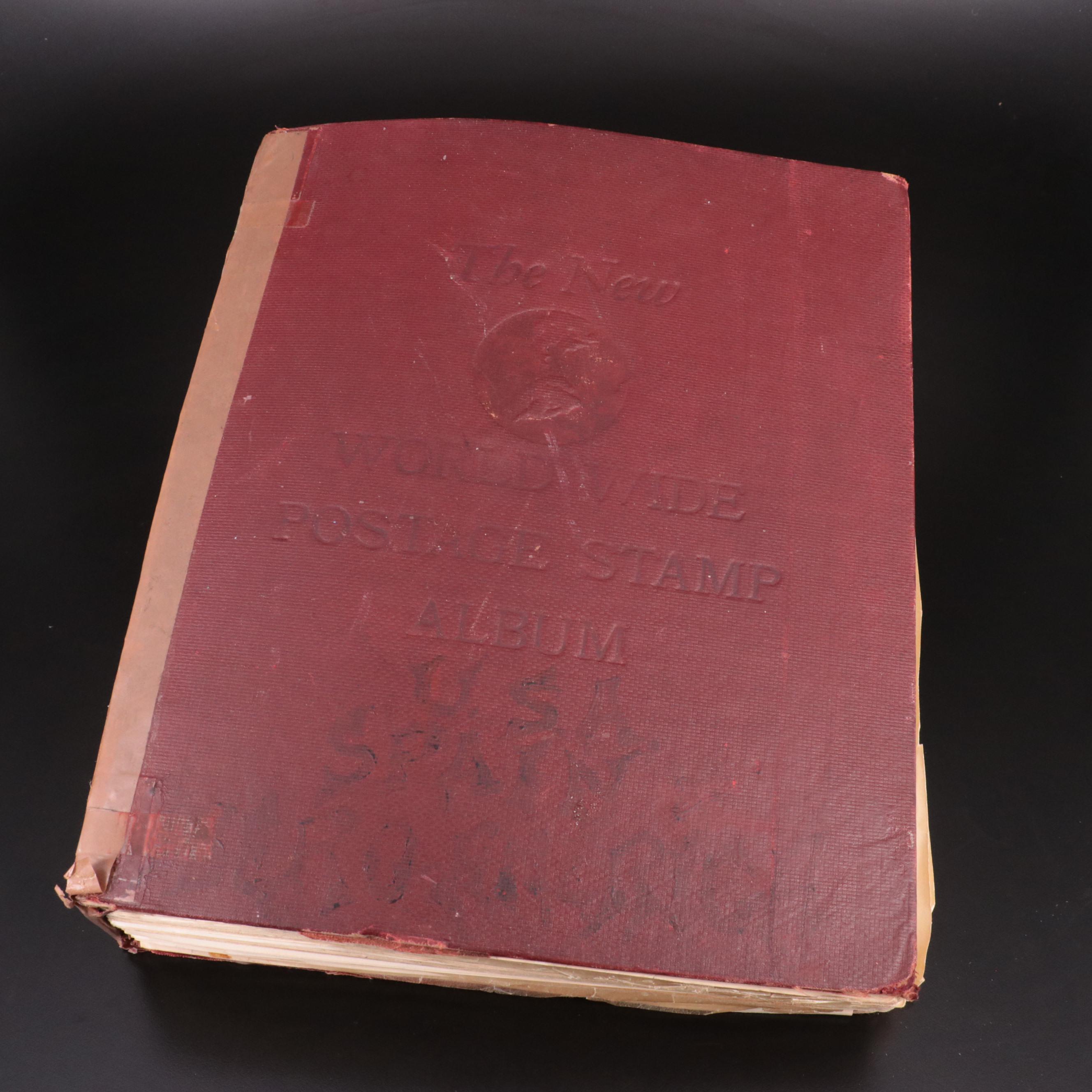 Vintage World Wide Postage Stamp Album