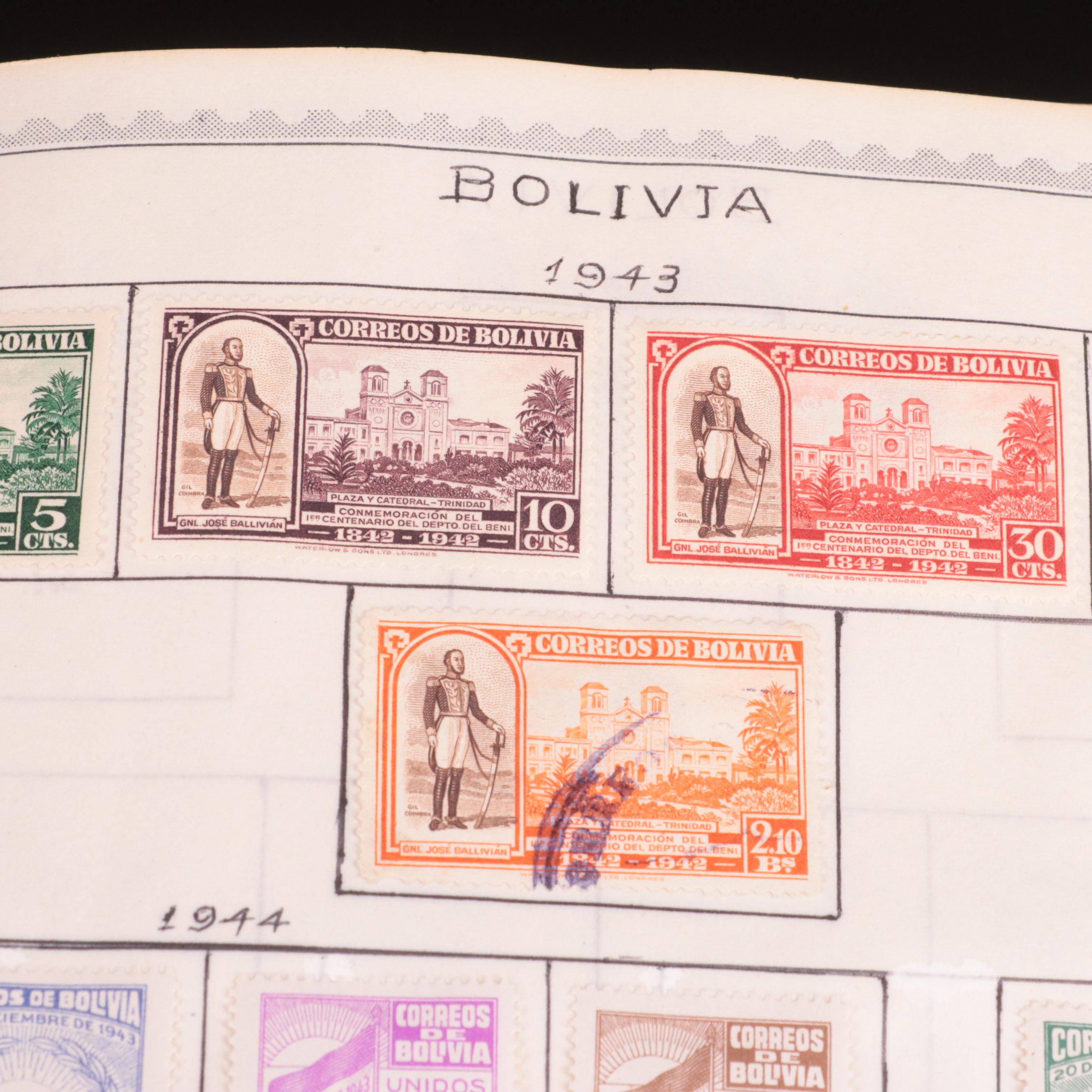 Vintage World Wide Postage Stamp Album