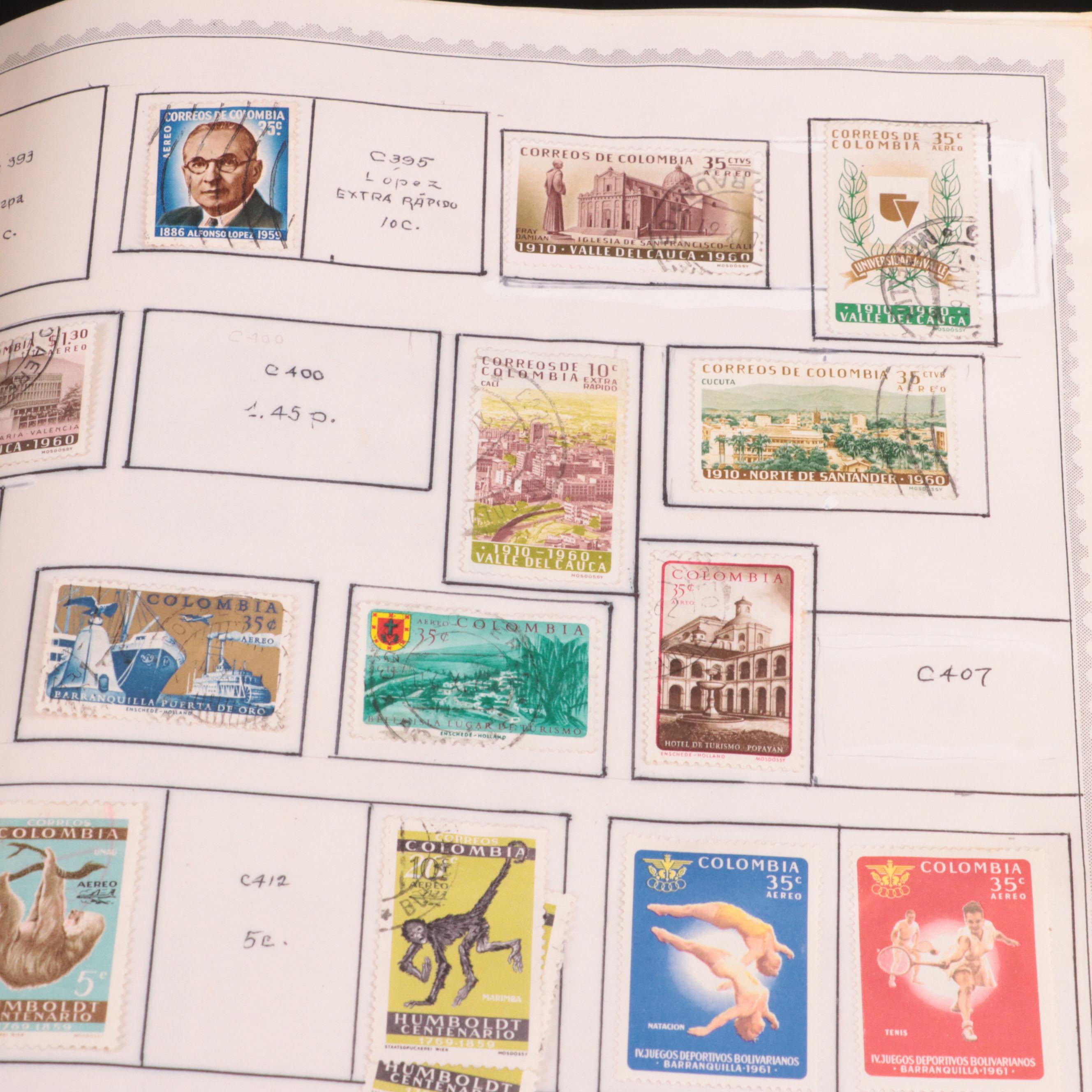 Vintage World Wide Postage Stamp Album
