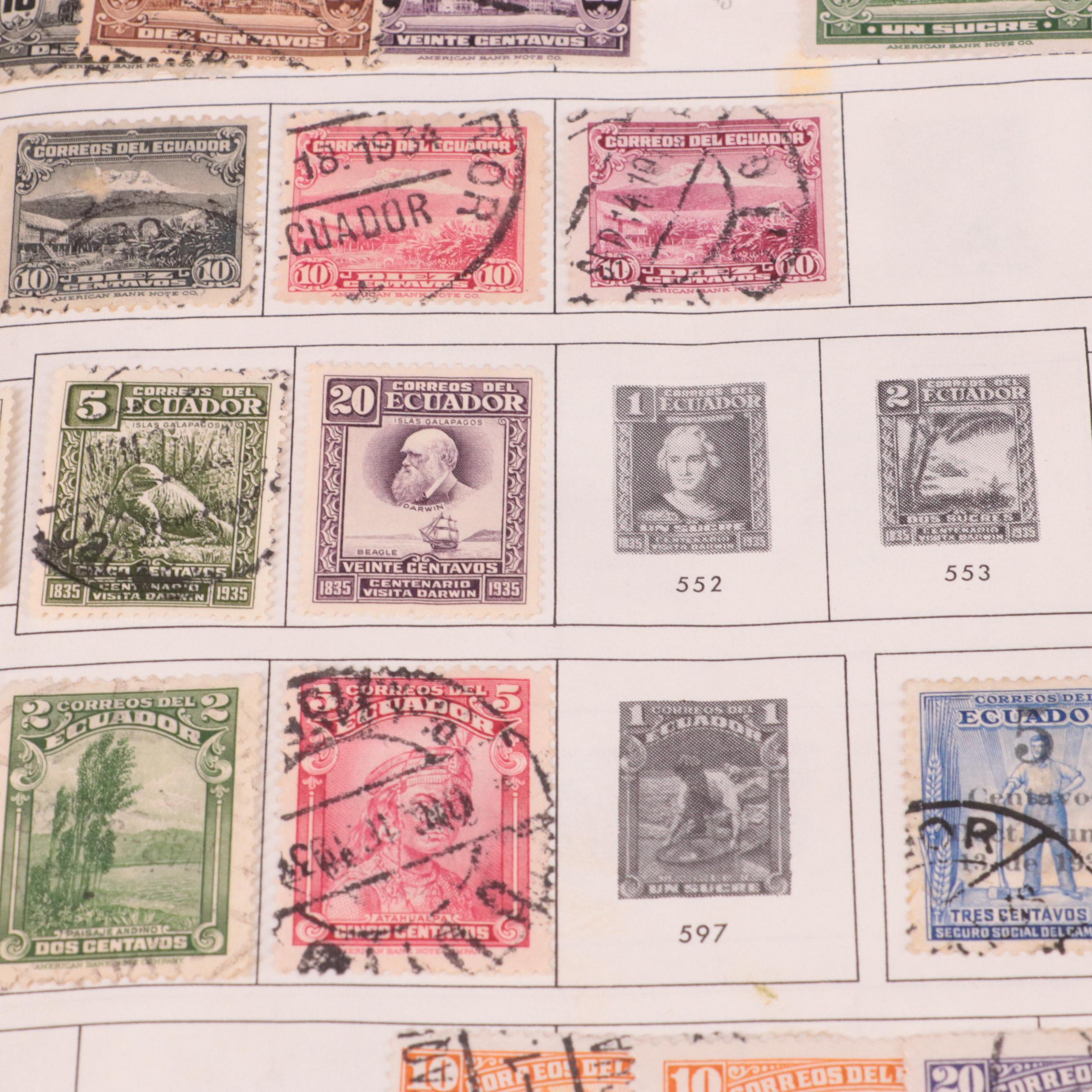 Vintage World Wide Postage Stamp Album