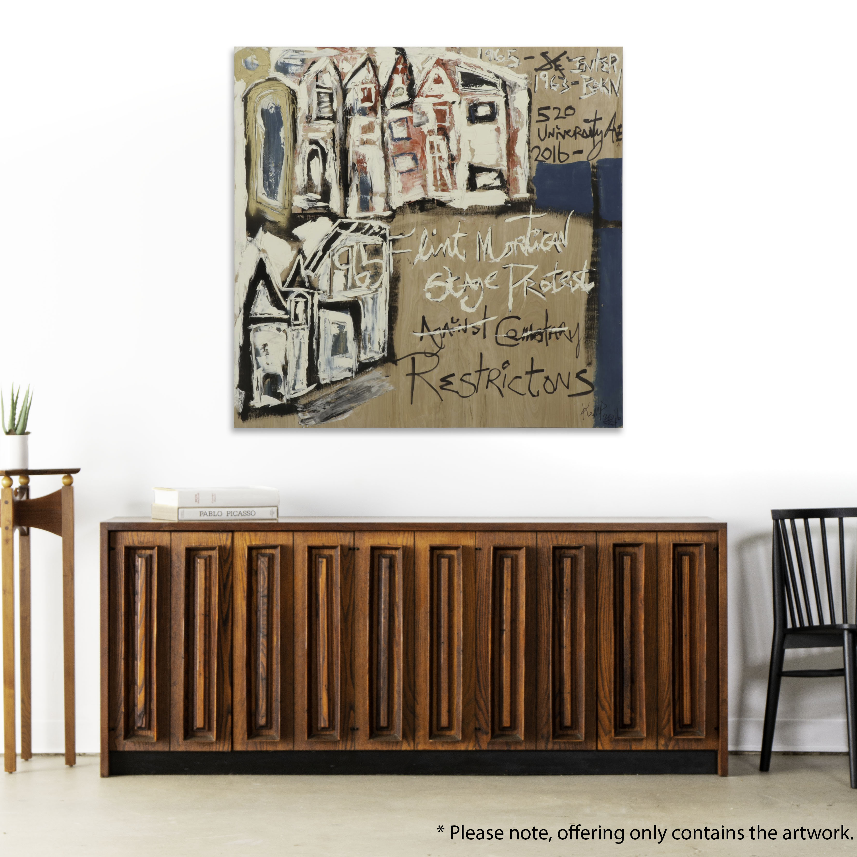 Anthony Eve Kemp Outsider Art Acrylic Painting, 2016