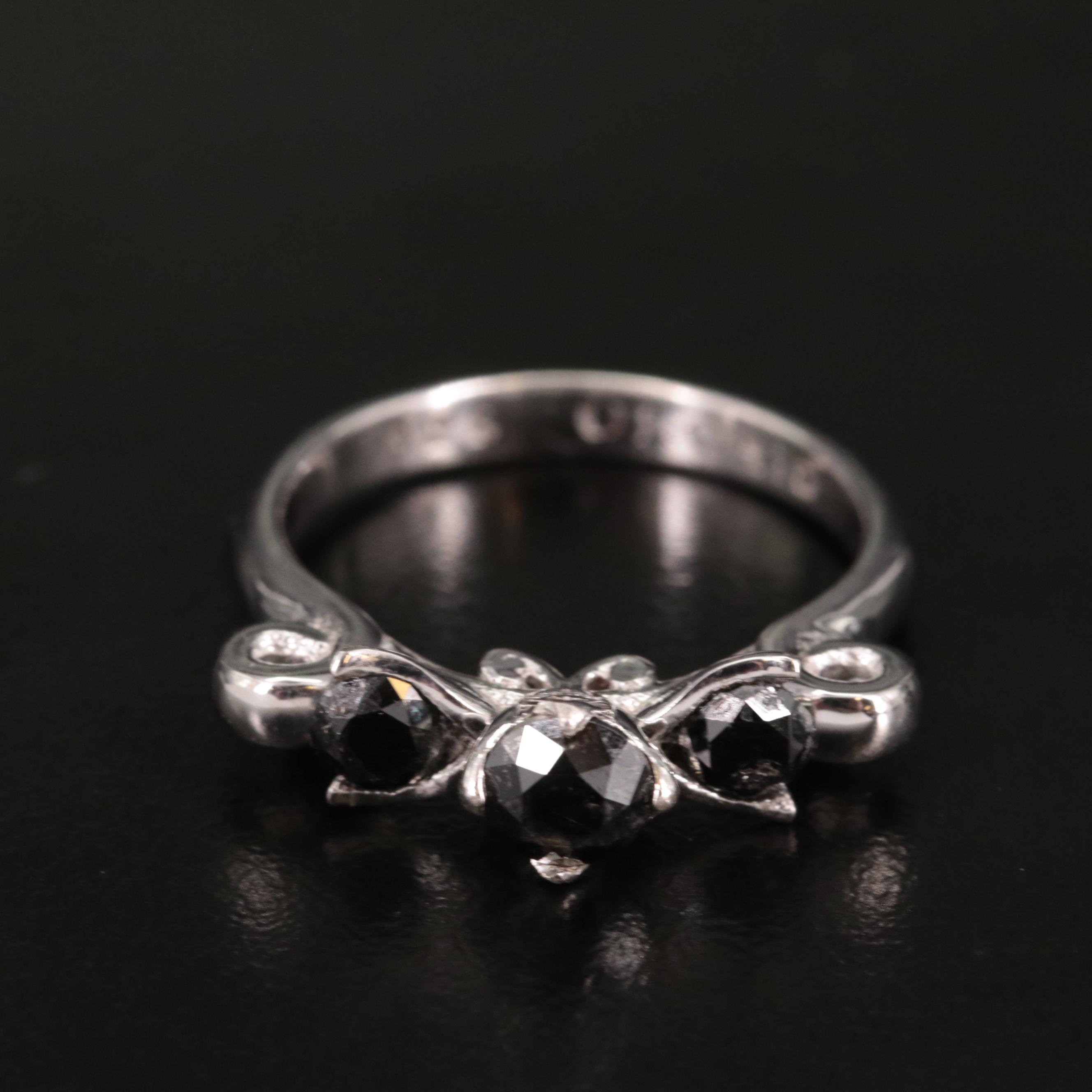 Sterling Diamond Ring