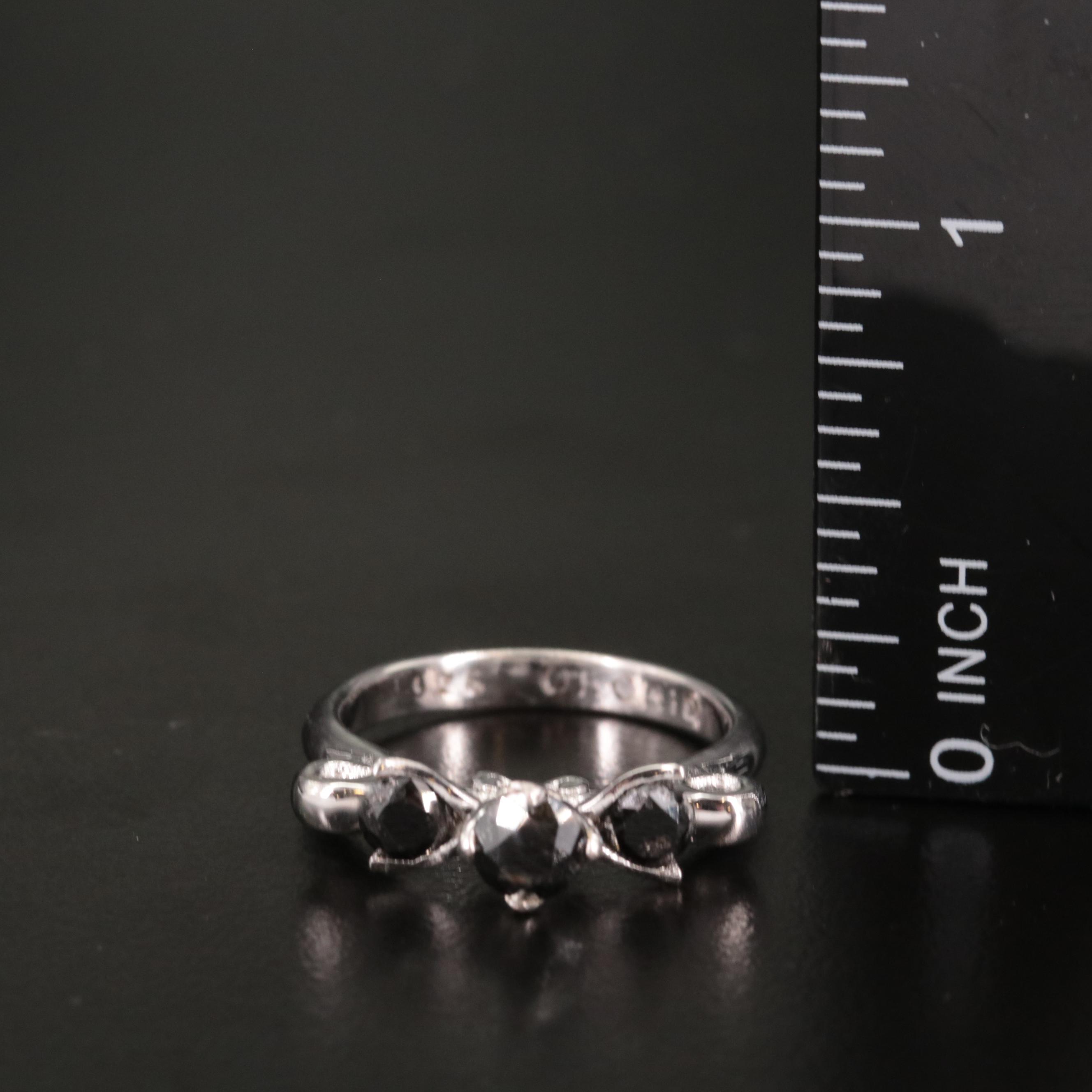 Sterling Diamond Ring