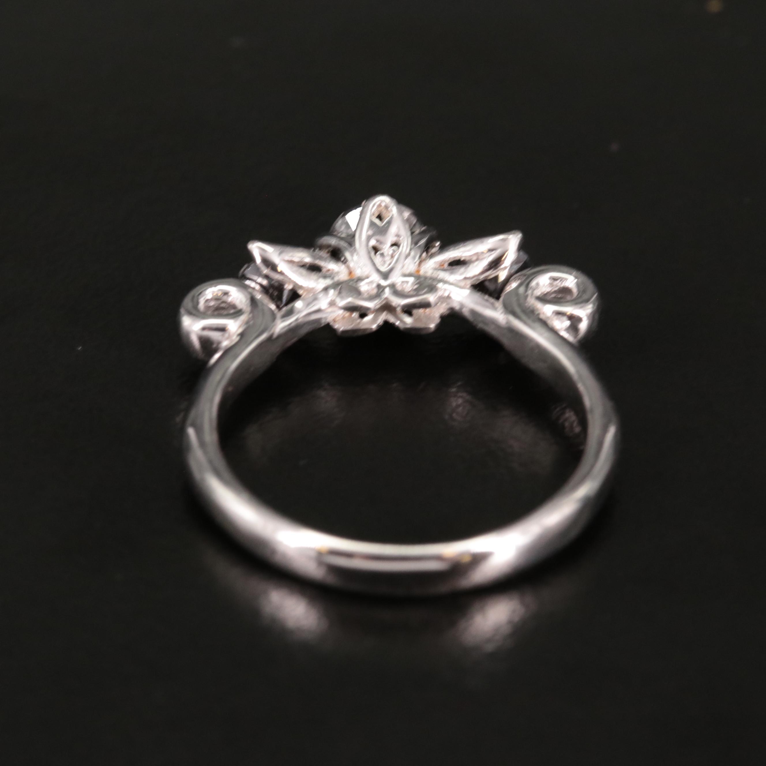 Sterling Diamond Ring