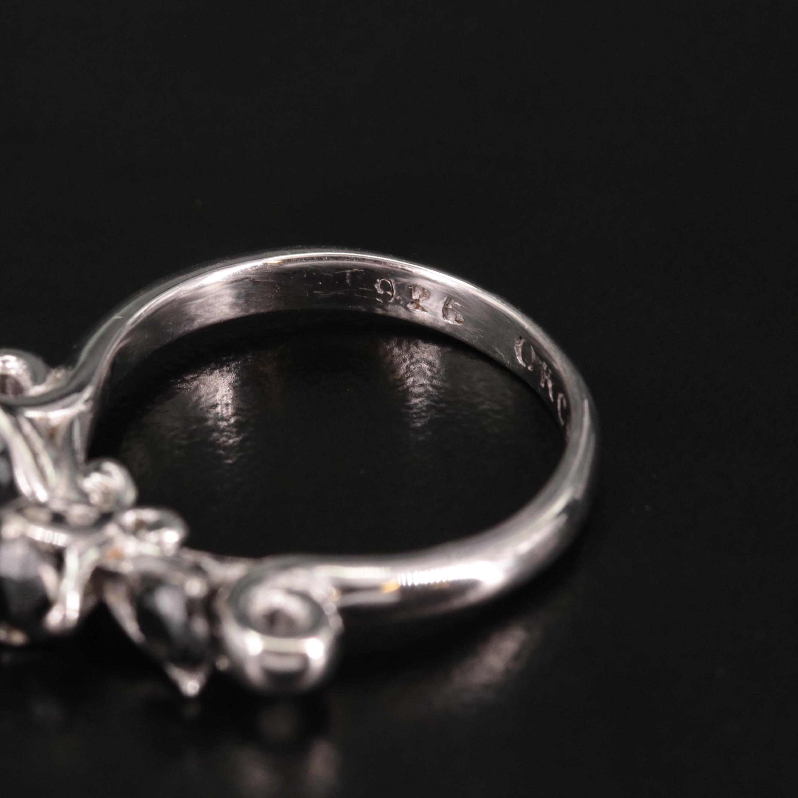 Sterling Diamond Ring