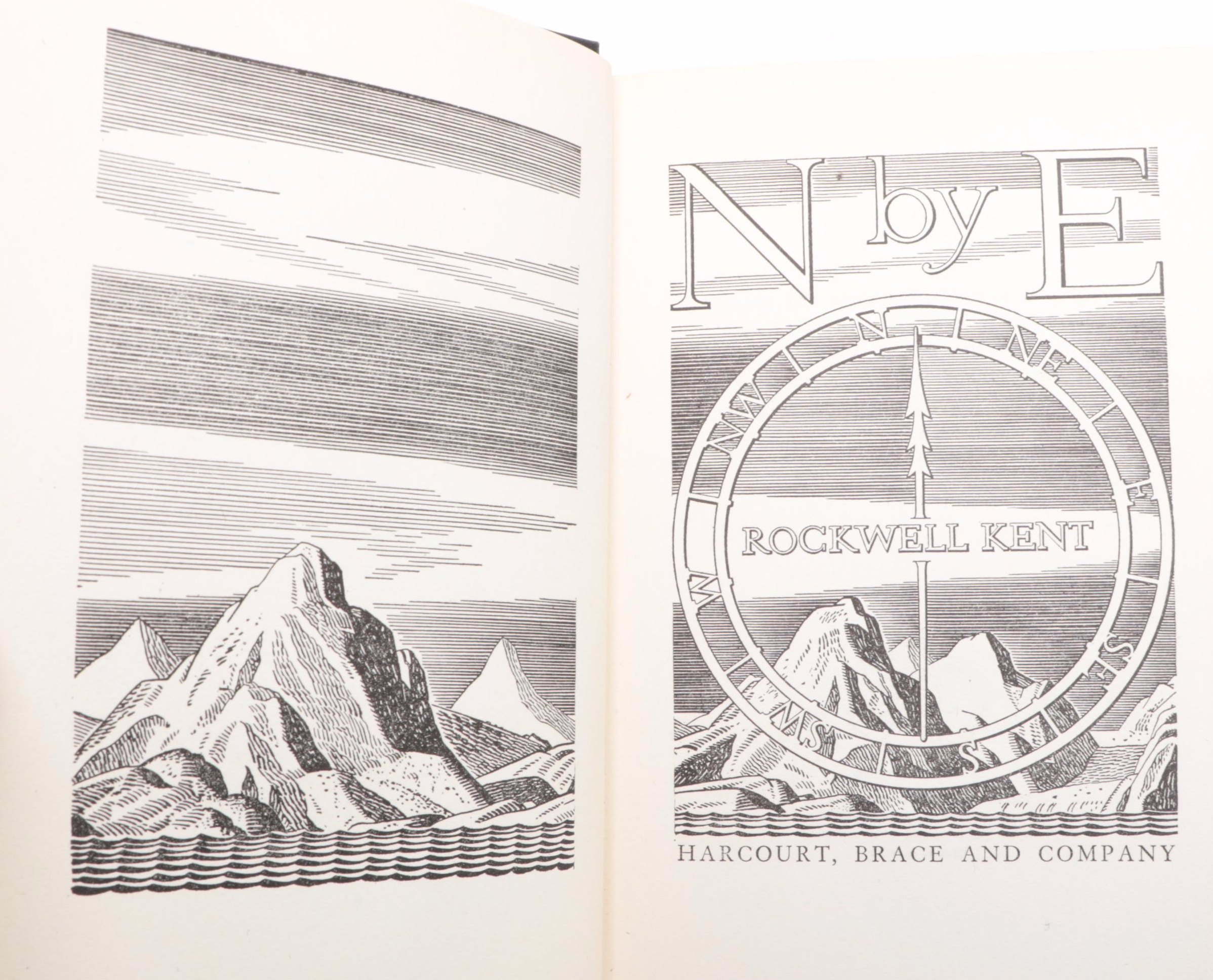 Signed "N by E" by Rockwell Kent, 1944