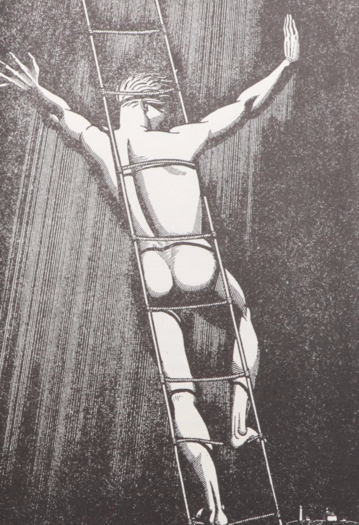 Signed "N by E" by Rockwell Kent, 1944