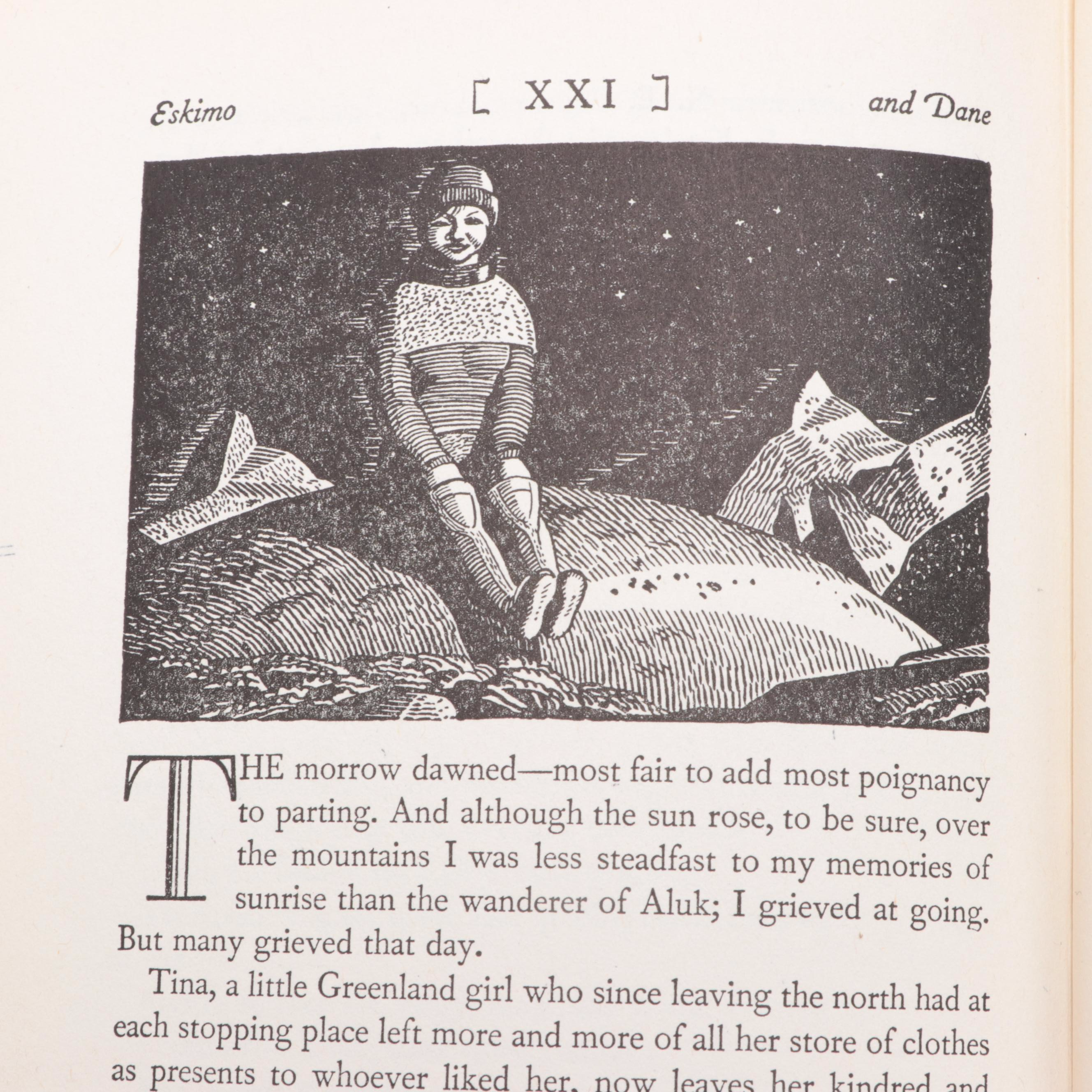 Signed "N by E" by Rockwell Kent, 1944