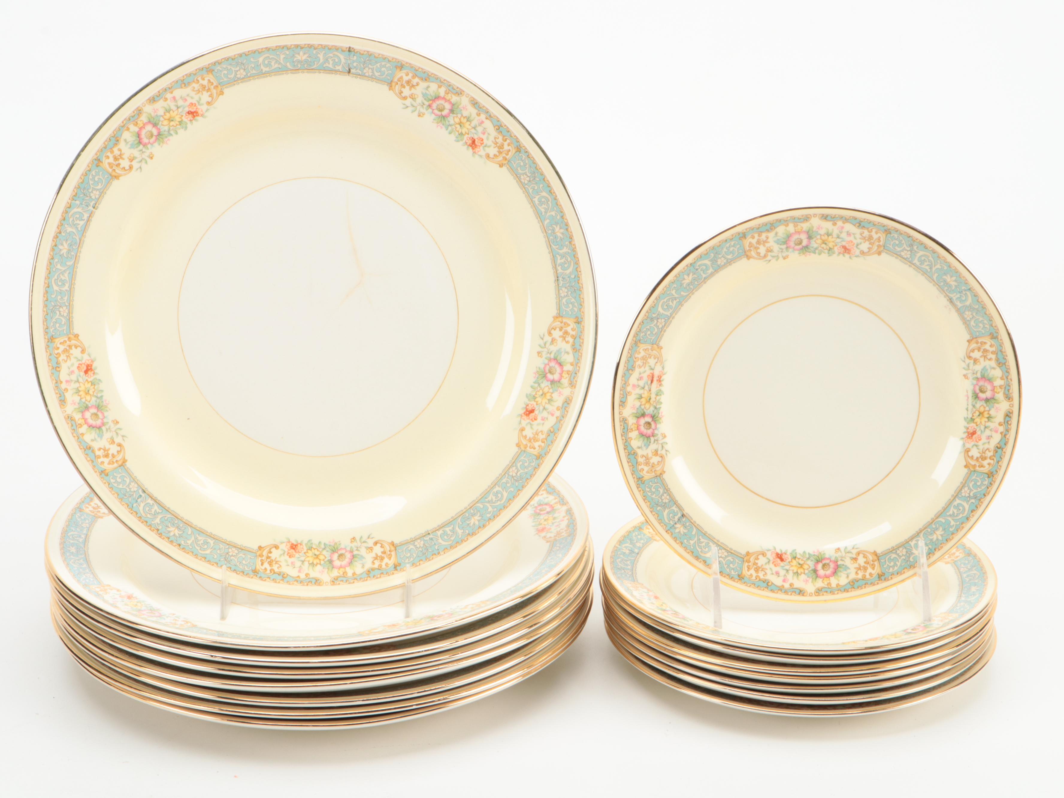 Homer Laughlin "Blue Dawn" Ceramic Dinnerware and Serving Accessories