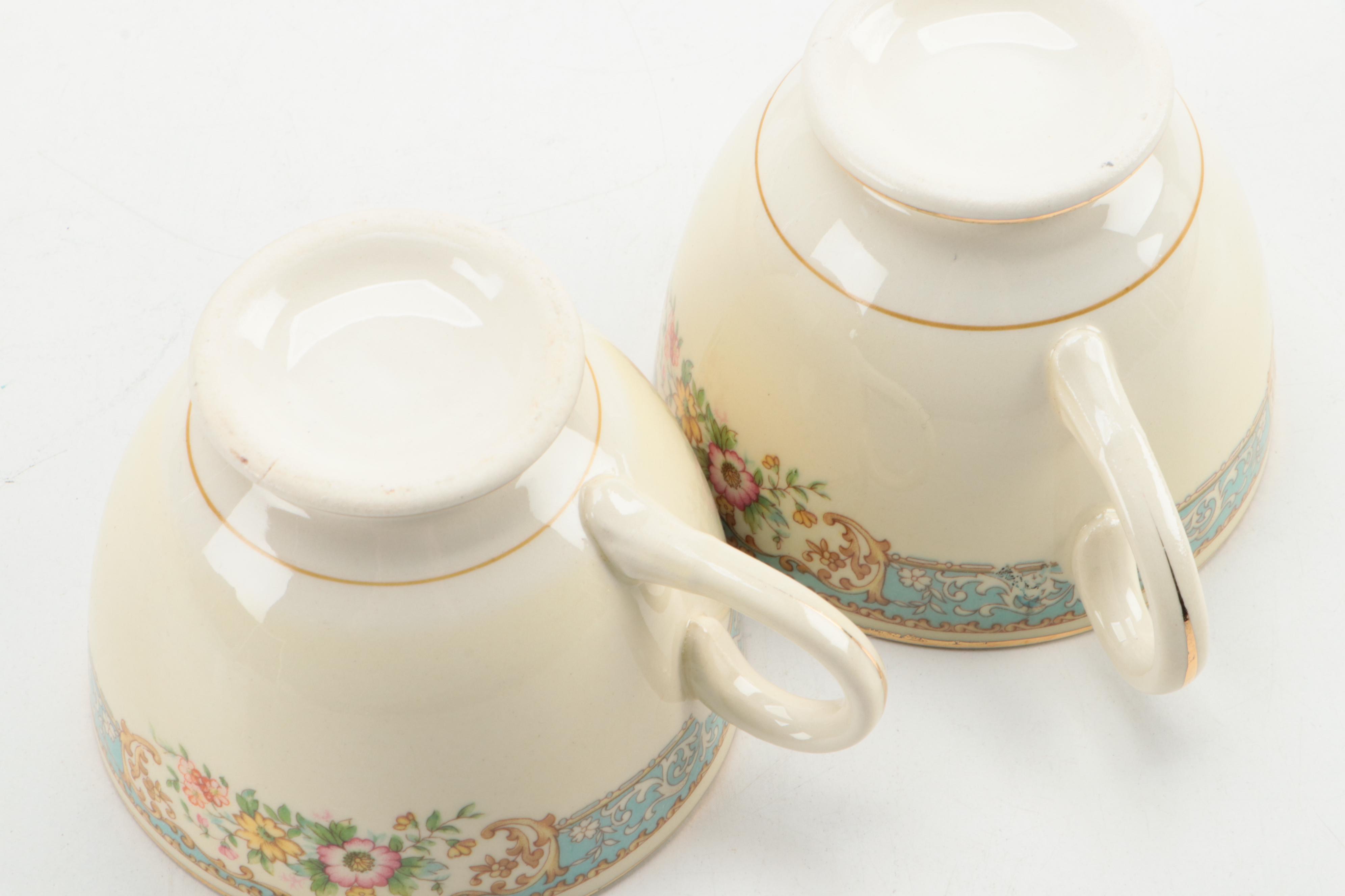 Homer Laughlin "Blue Dawn" Ceramic Dinnerware and Serving Accessories