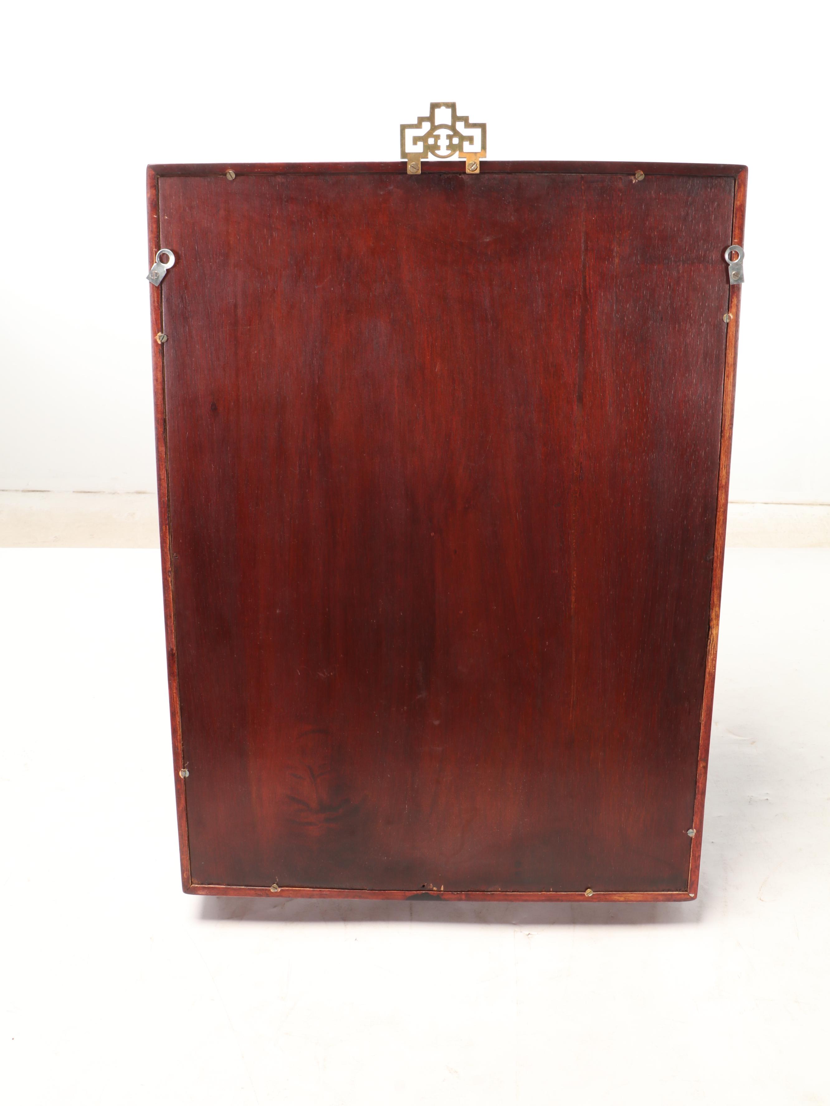 Chippendale Style Mahogany and Glass Hanging Display Cabinet