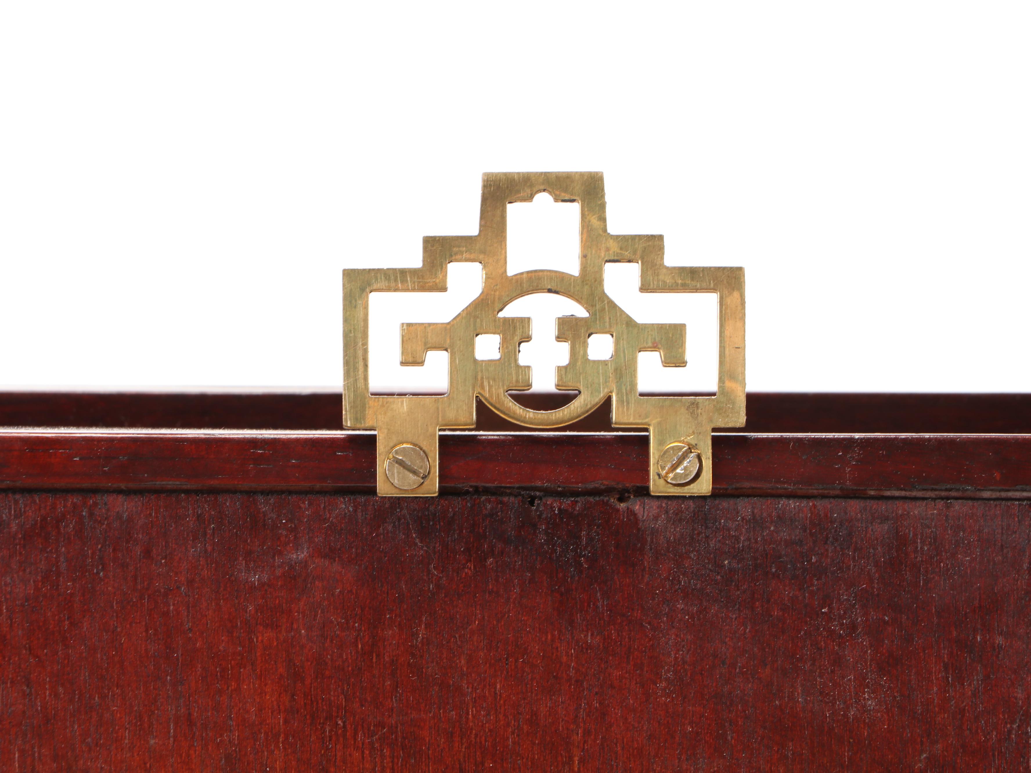 Chippendale Style Mahogany and Glass Hanging Display Cabinet