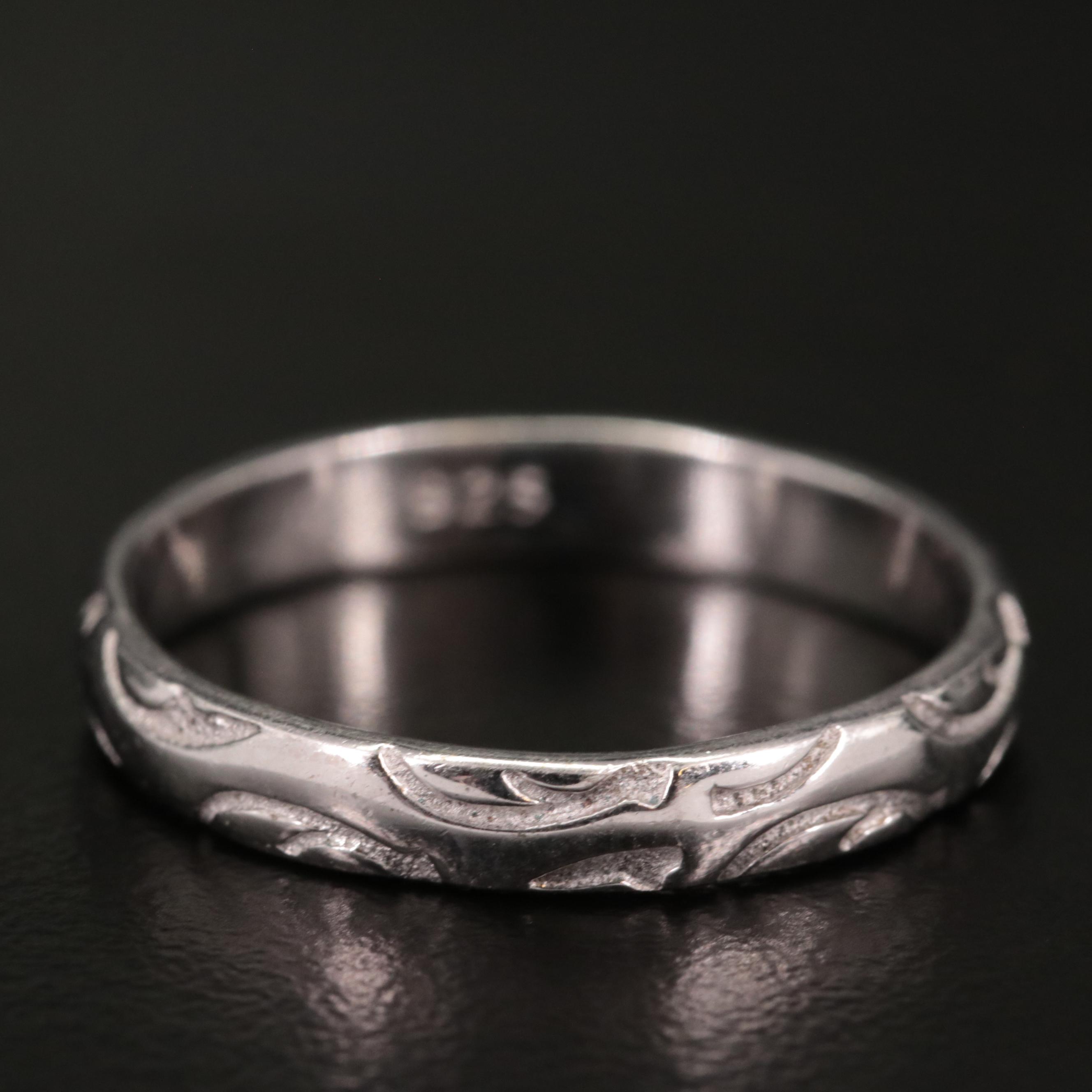 Sterling Textured Band