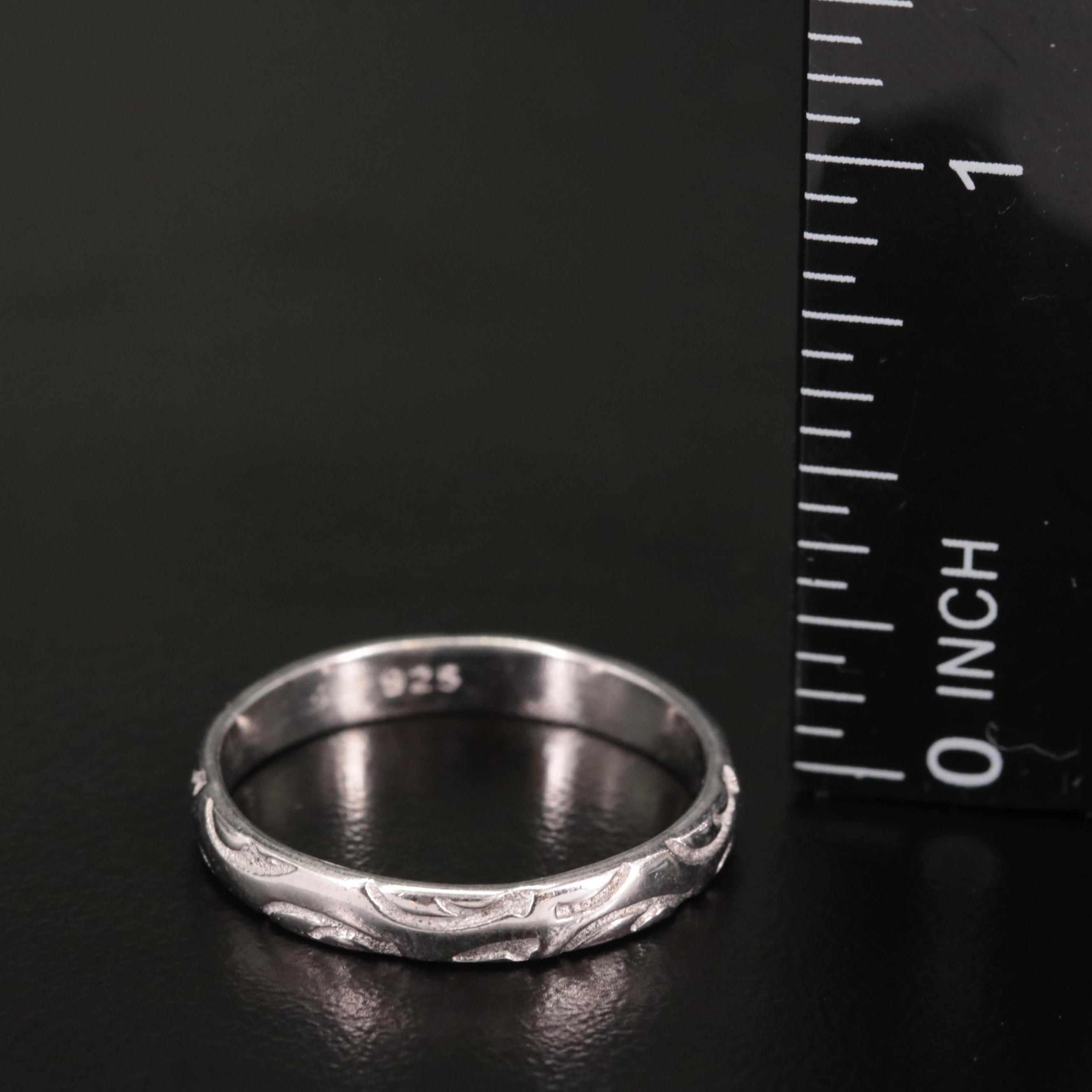 Sterling Textured Band