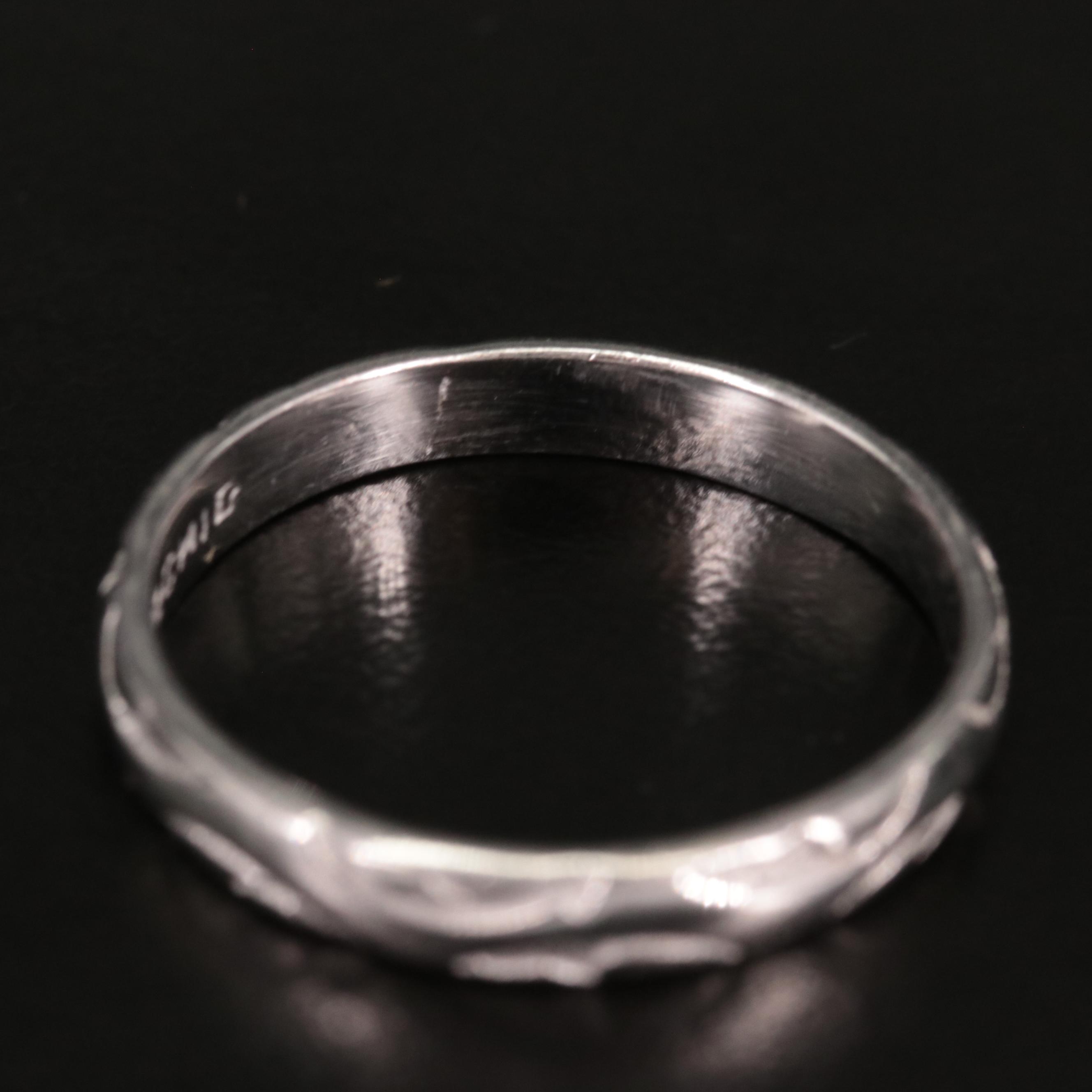 Sterling Textured Band