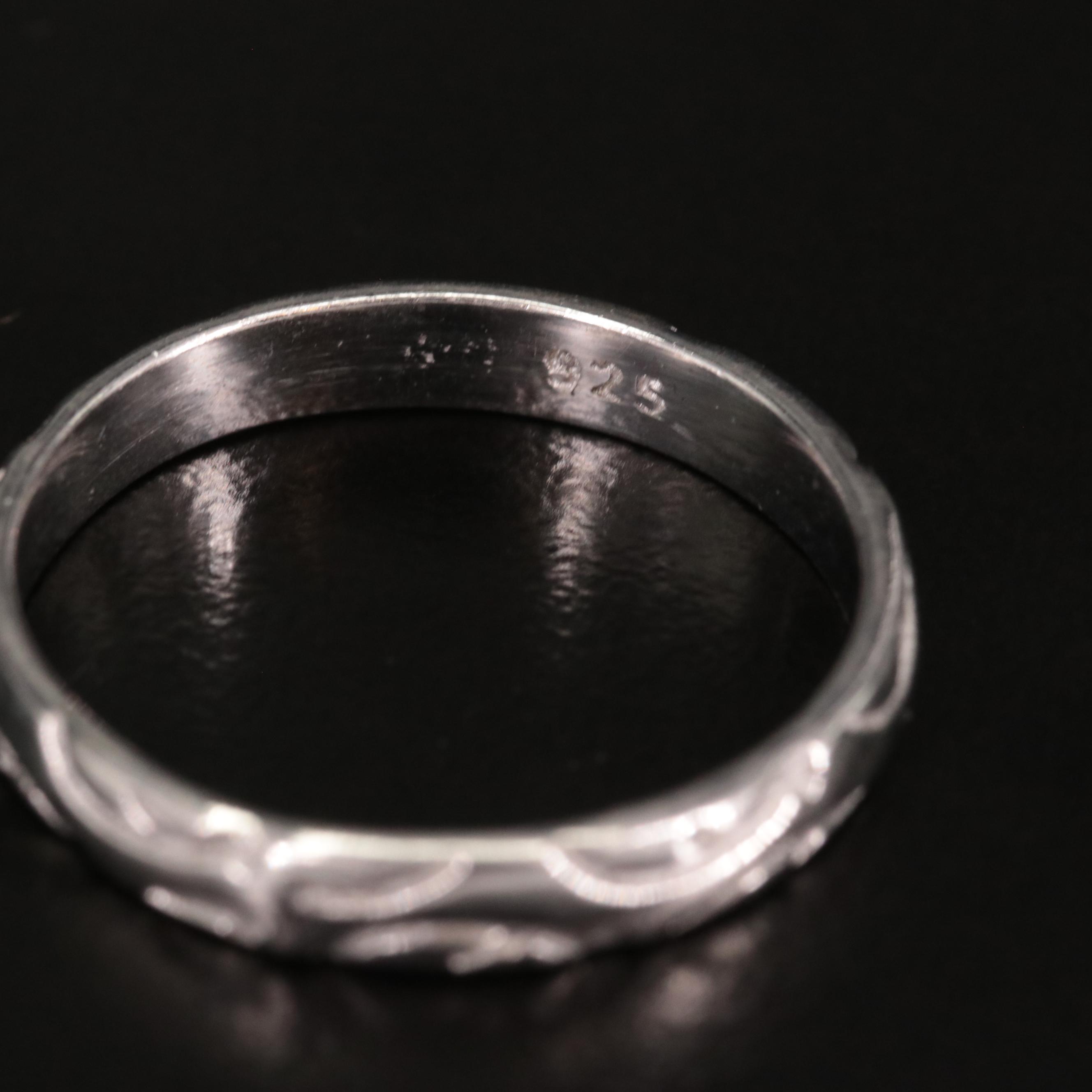 Sterling Textured Band