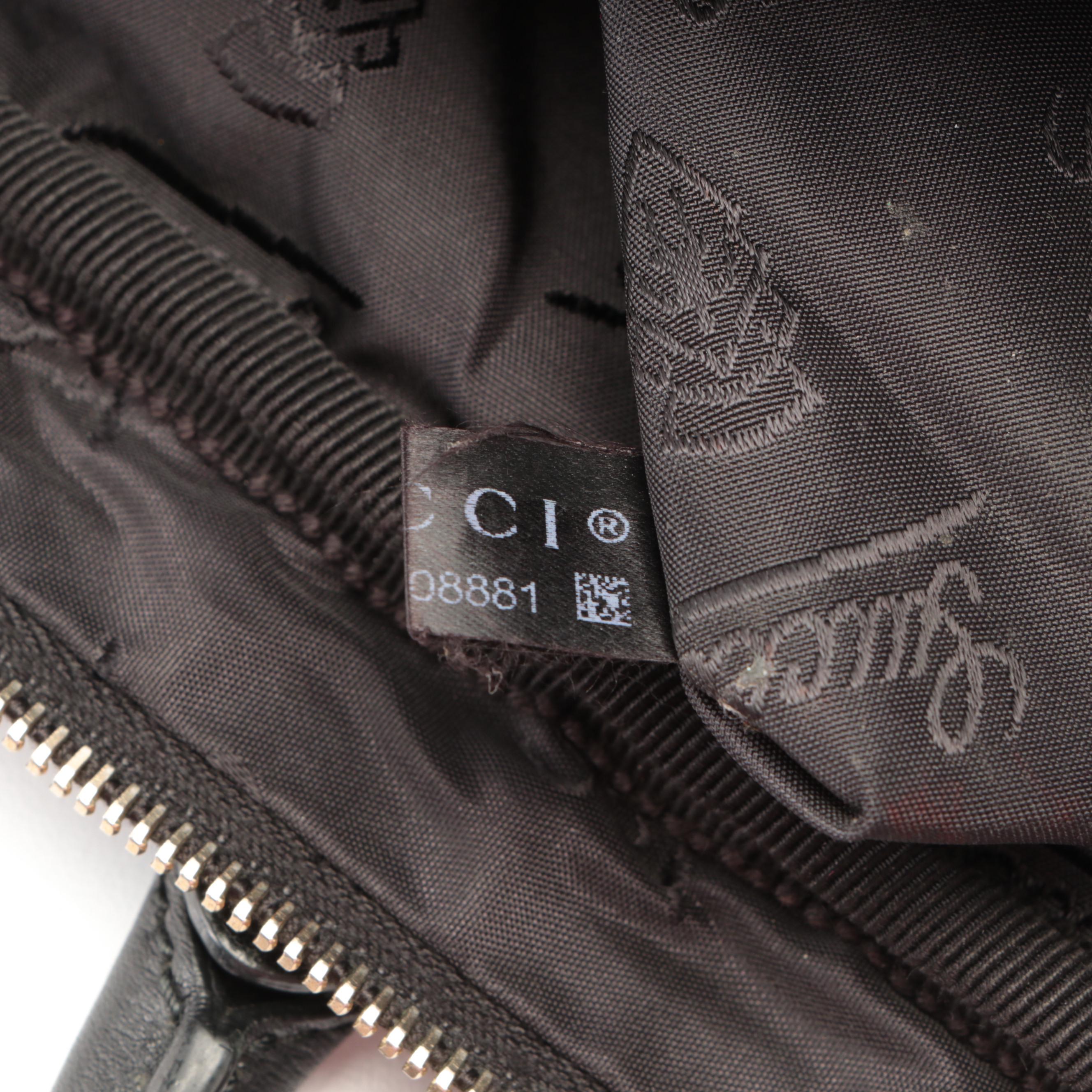 Gucci Soft Briefcase in Black Guccissima Leather