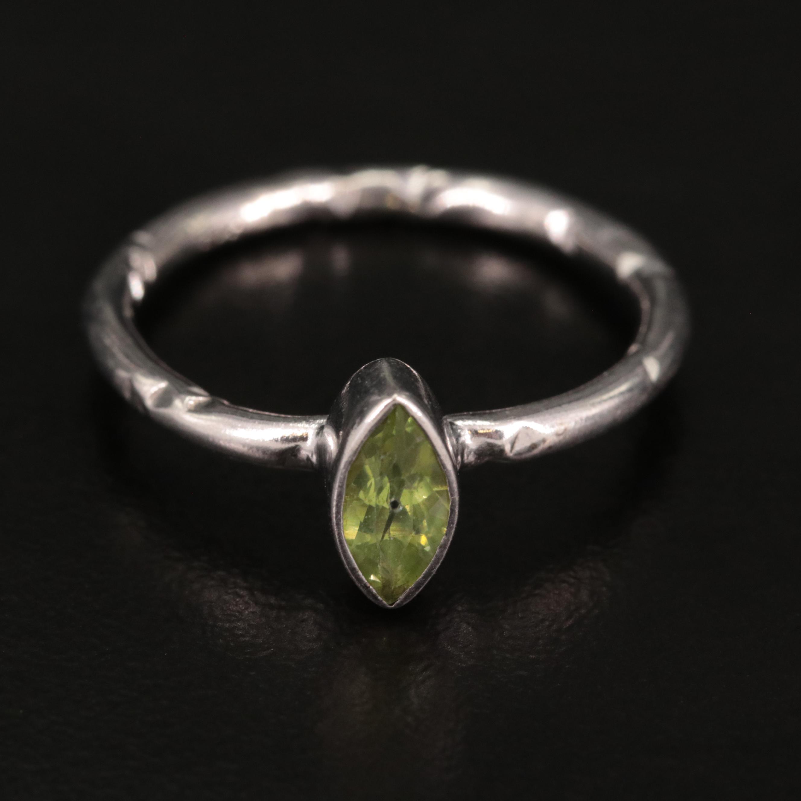 Sterling Peridot Ring