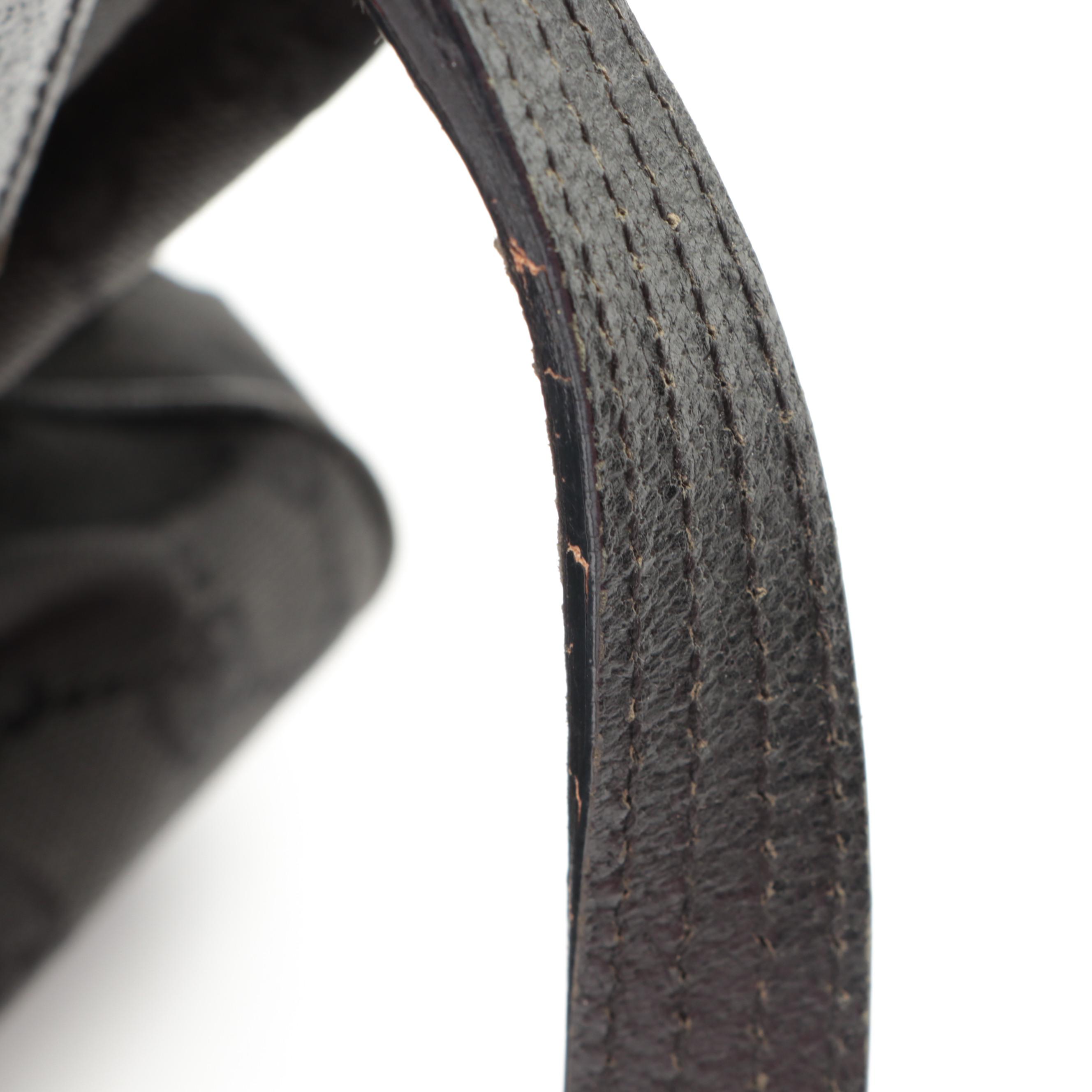 Gucci O-Ring Tote in Black GG Canvas with Leather Trim