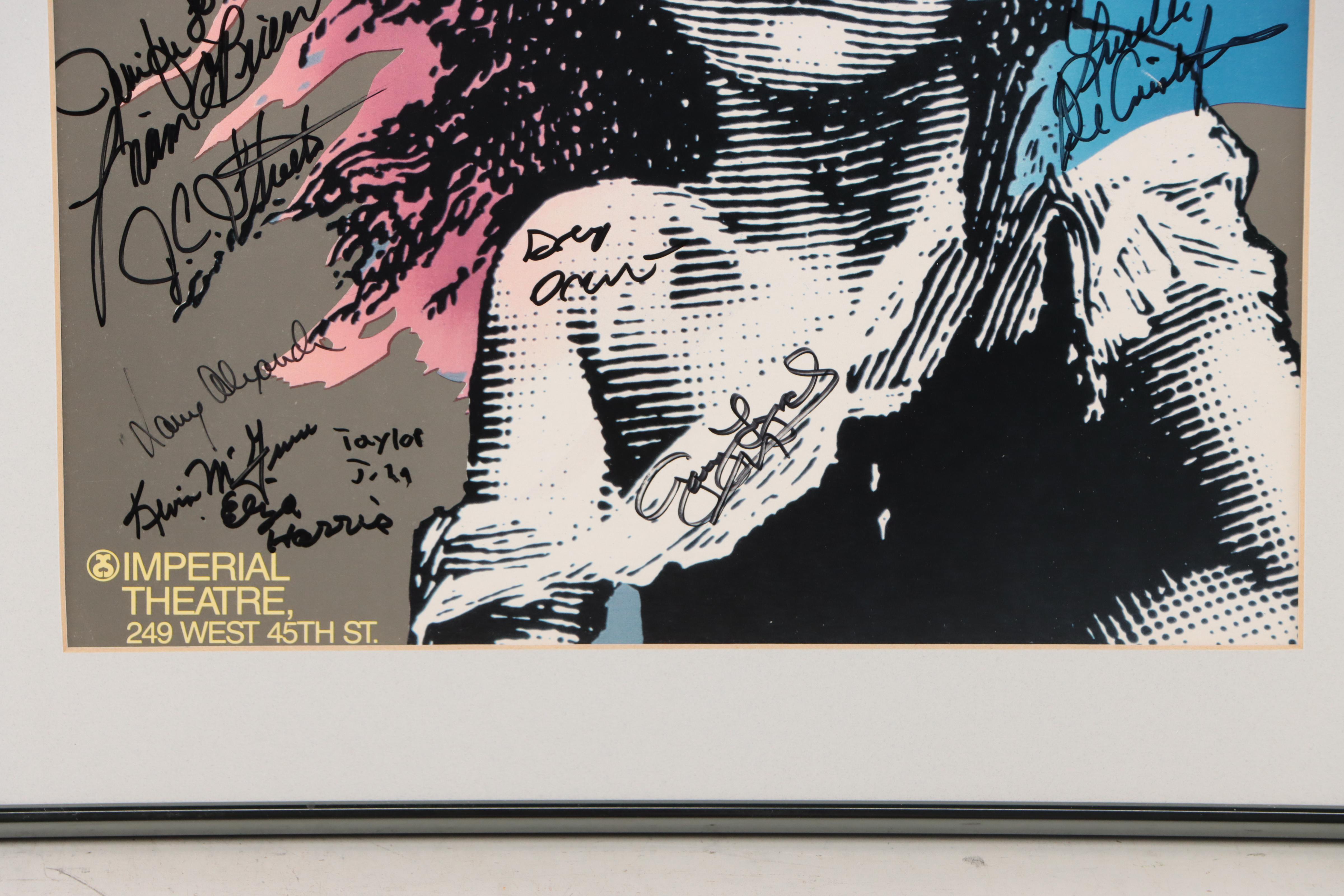 Broadway Cast Signed "Les Misérables" Poster with Playbill, 1990s