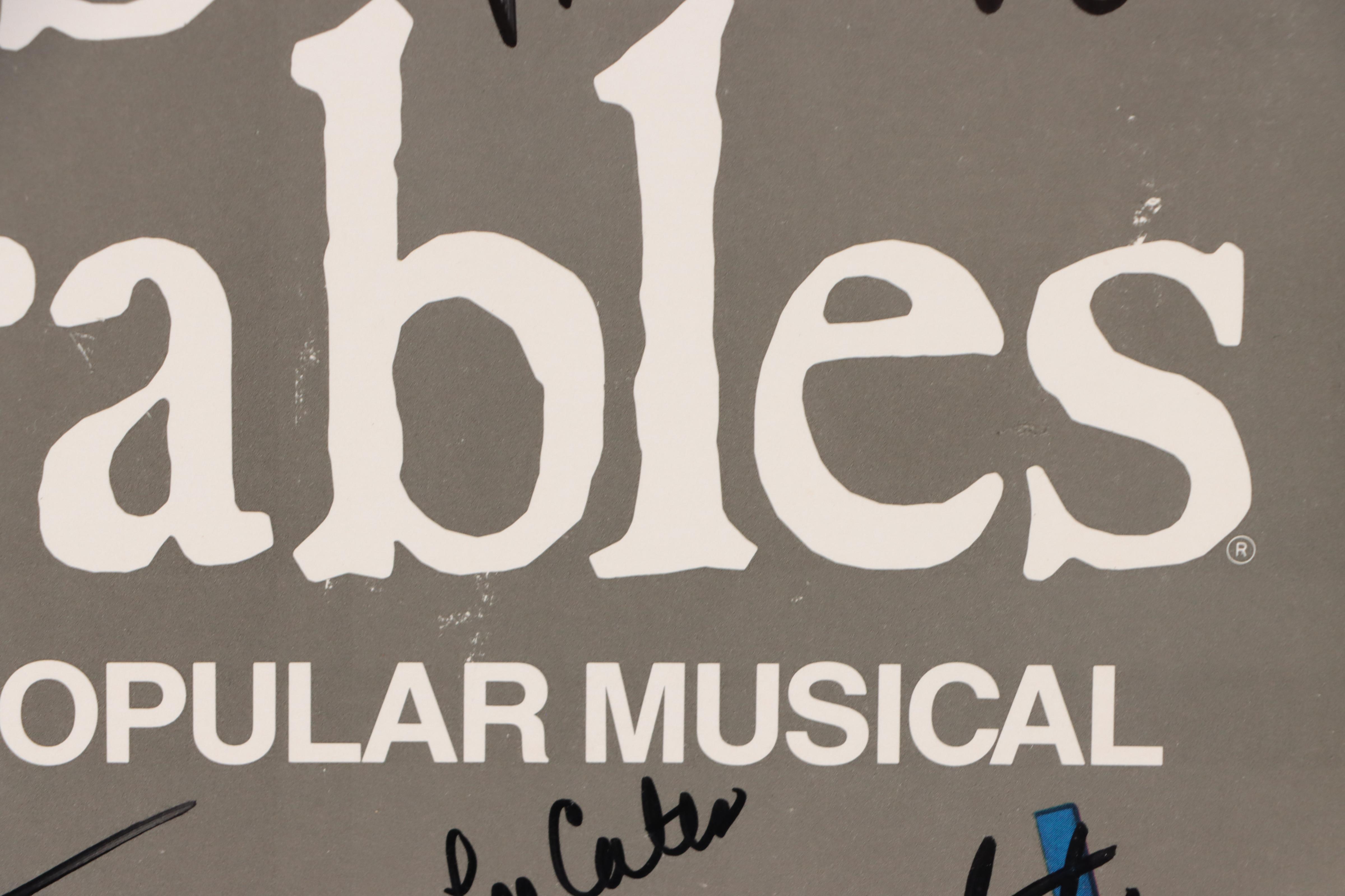 Broadway Cast Signed "Les Misérables" Poster with Playbill, 1990s