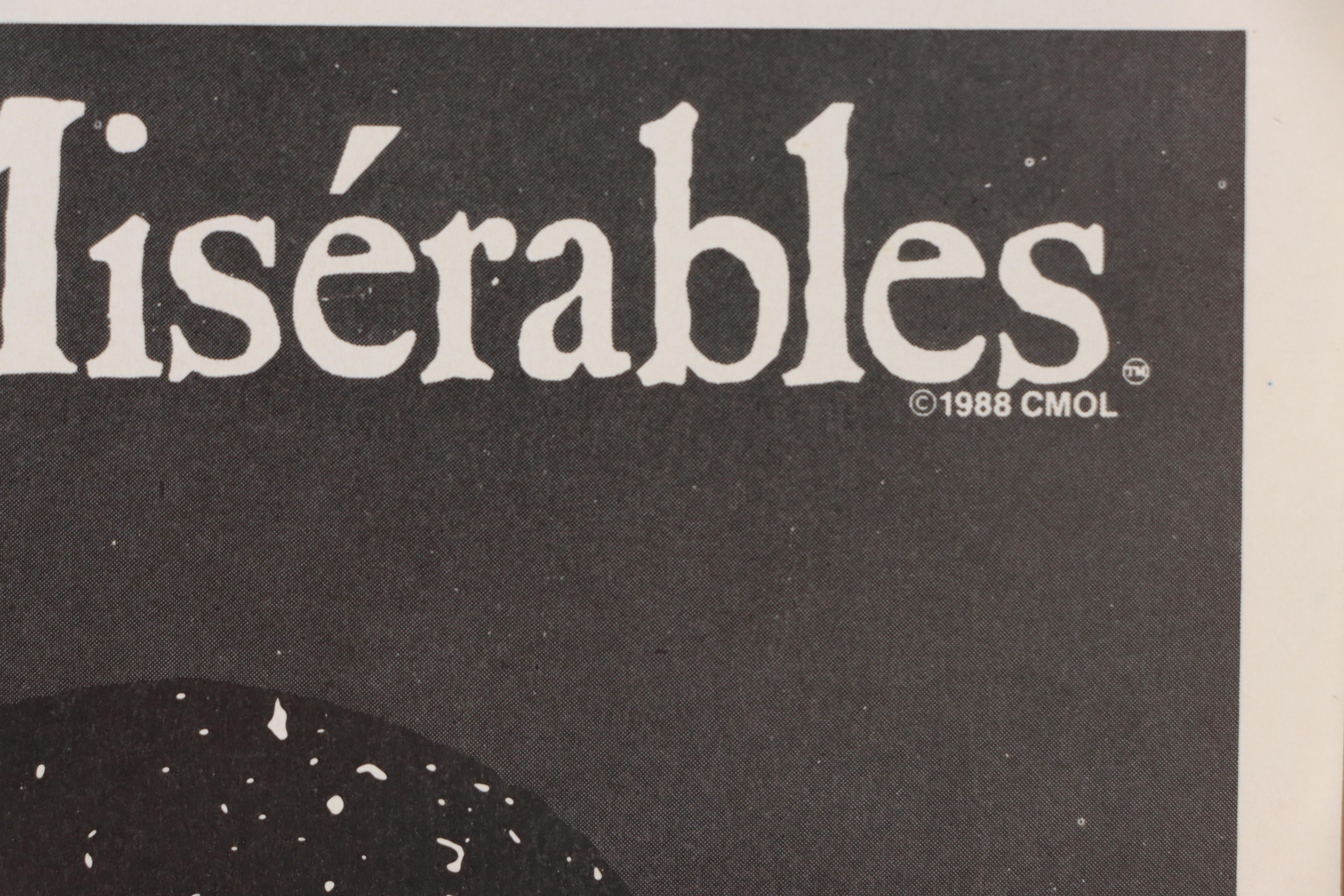 Broadway Cast Signed "Les Misérables" Poster with Playbill, 1990s
