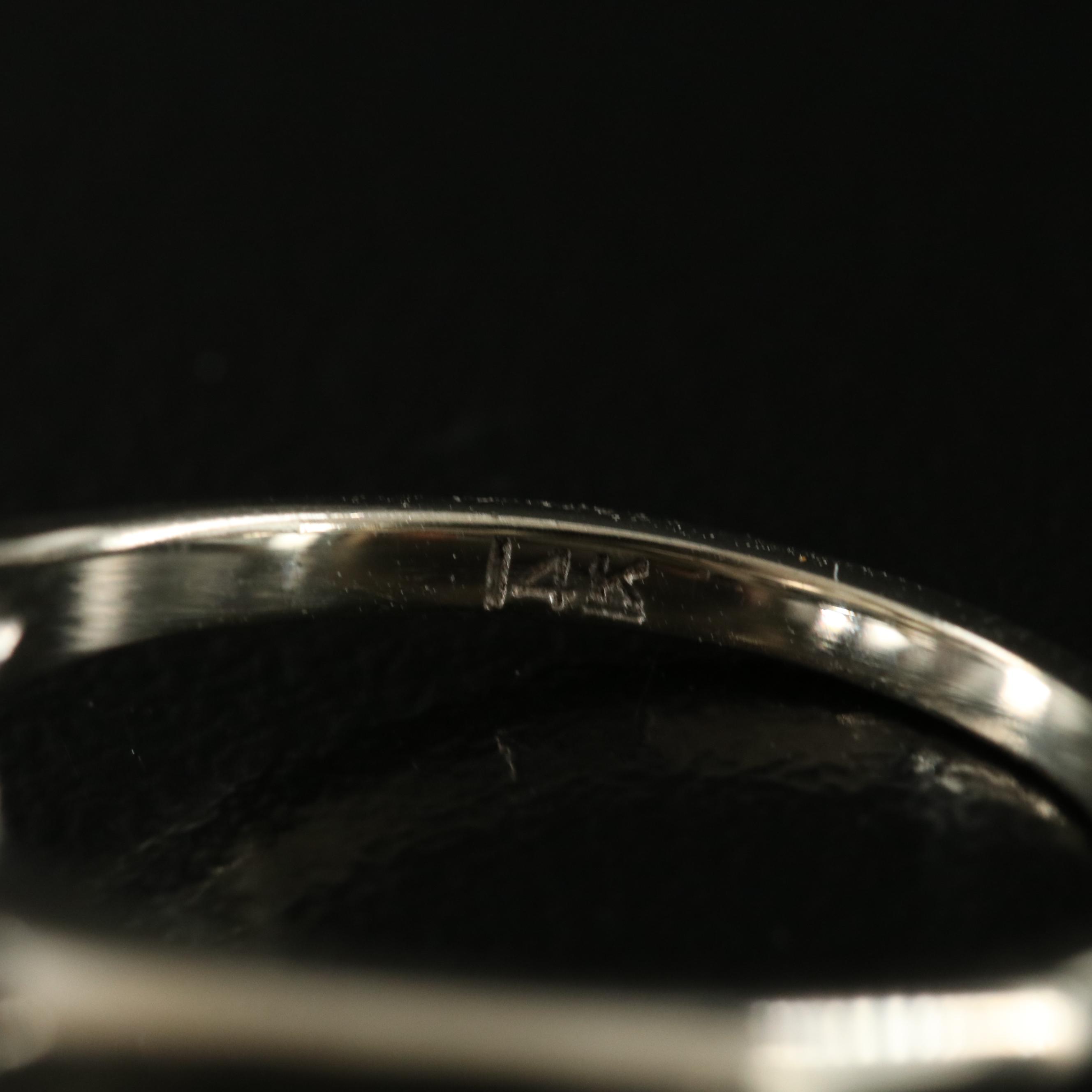 Vintage 14K Pearl and Diamond Ring