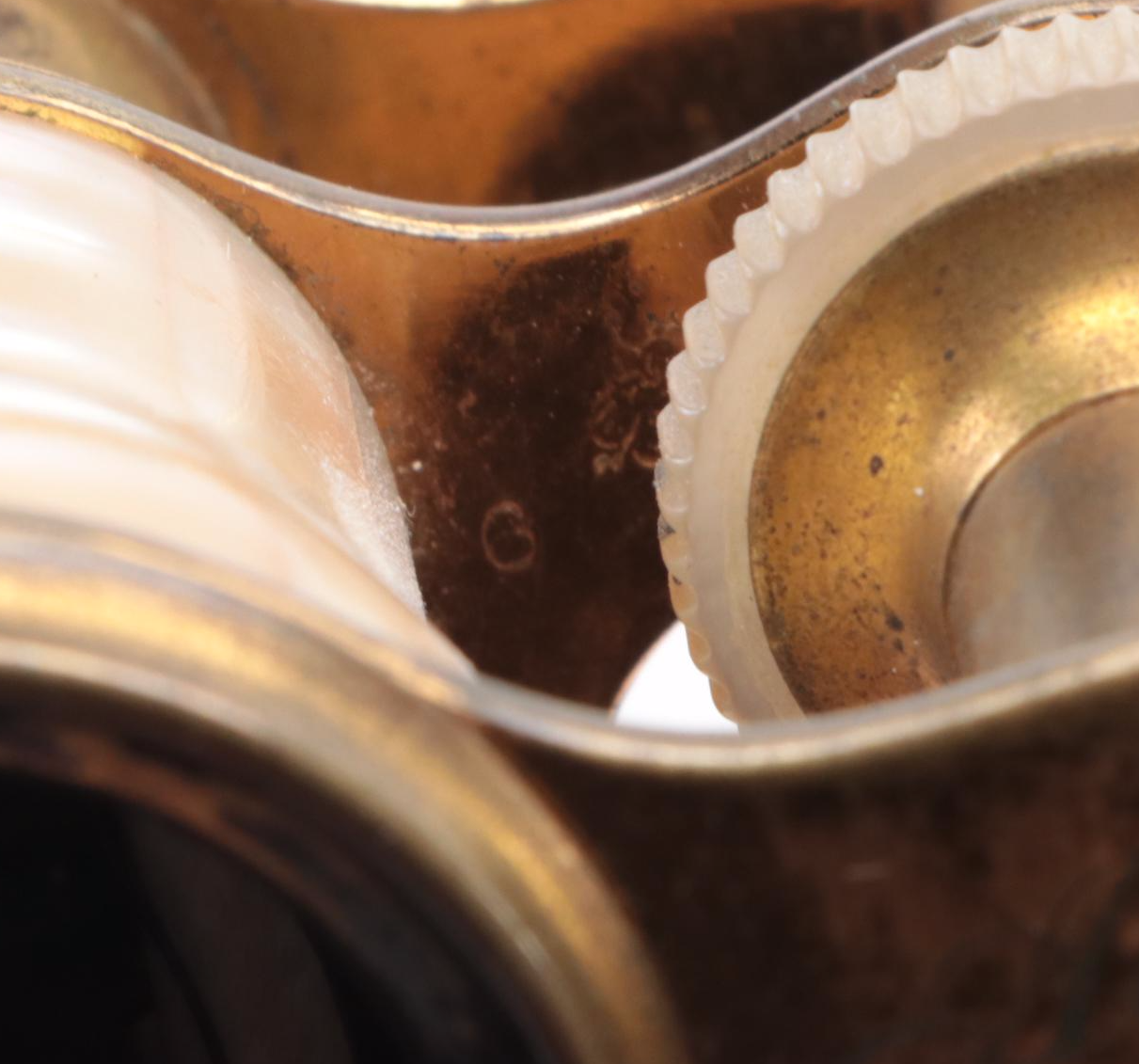 LeMaire Monogrammed Mother of Pearl and Other Leather-Wrapped Opera Glasses