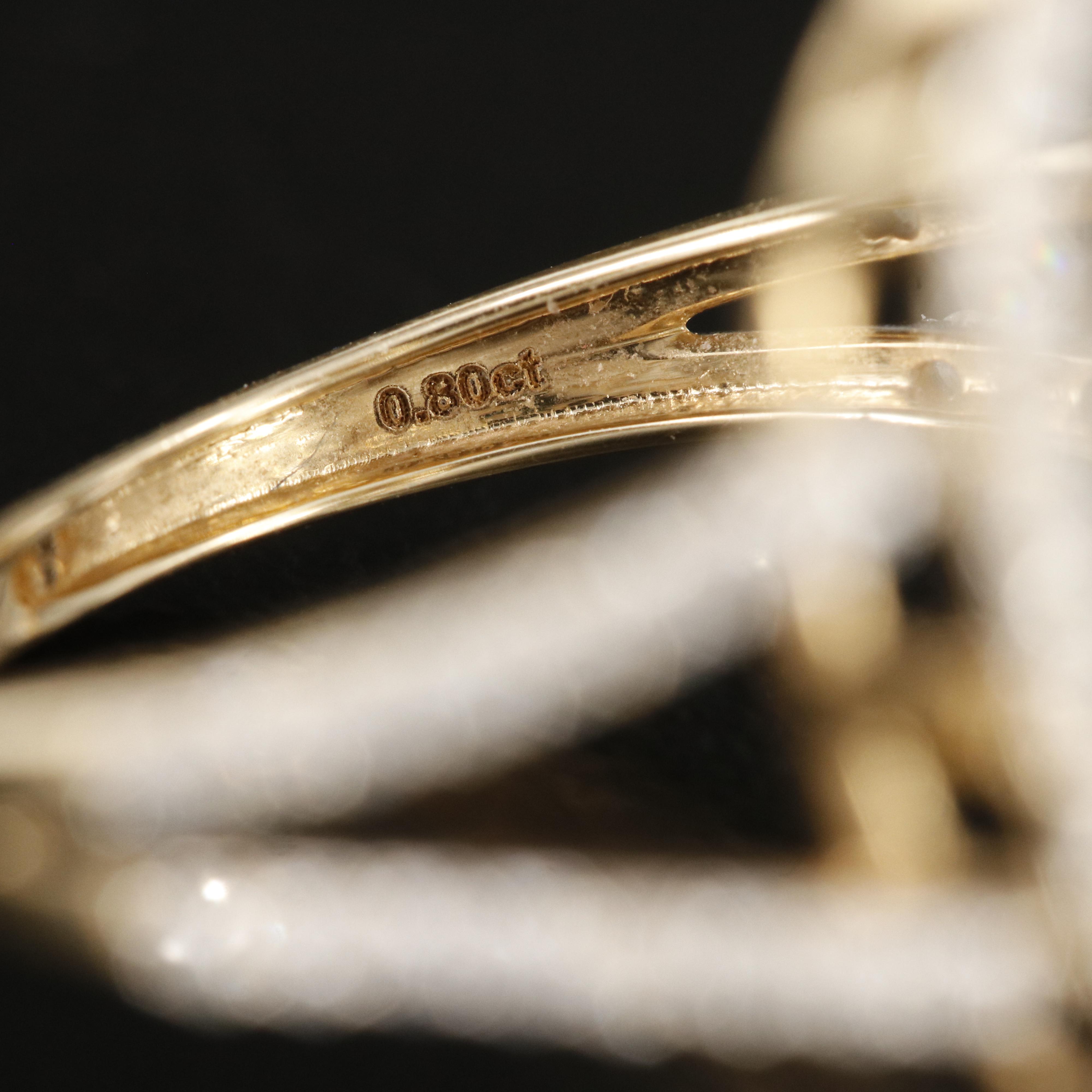 14K Prasiolite and Diamond Ring