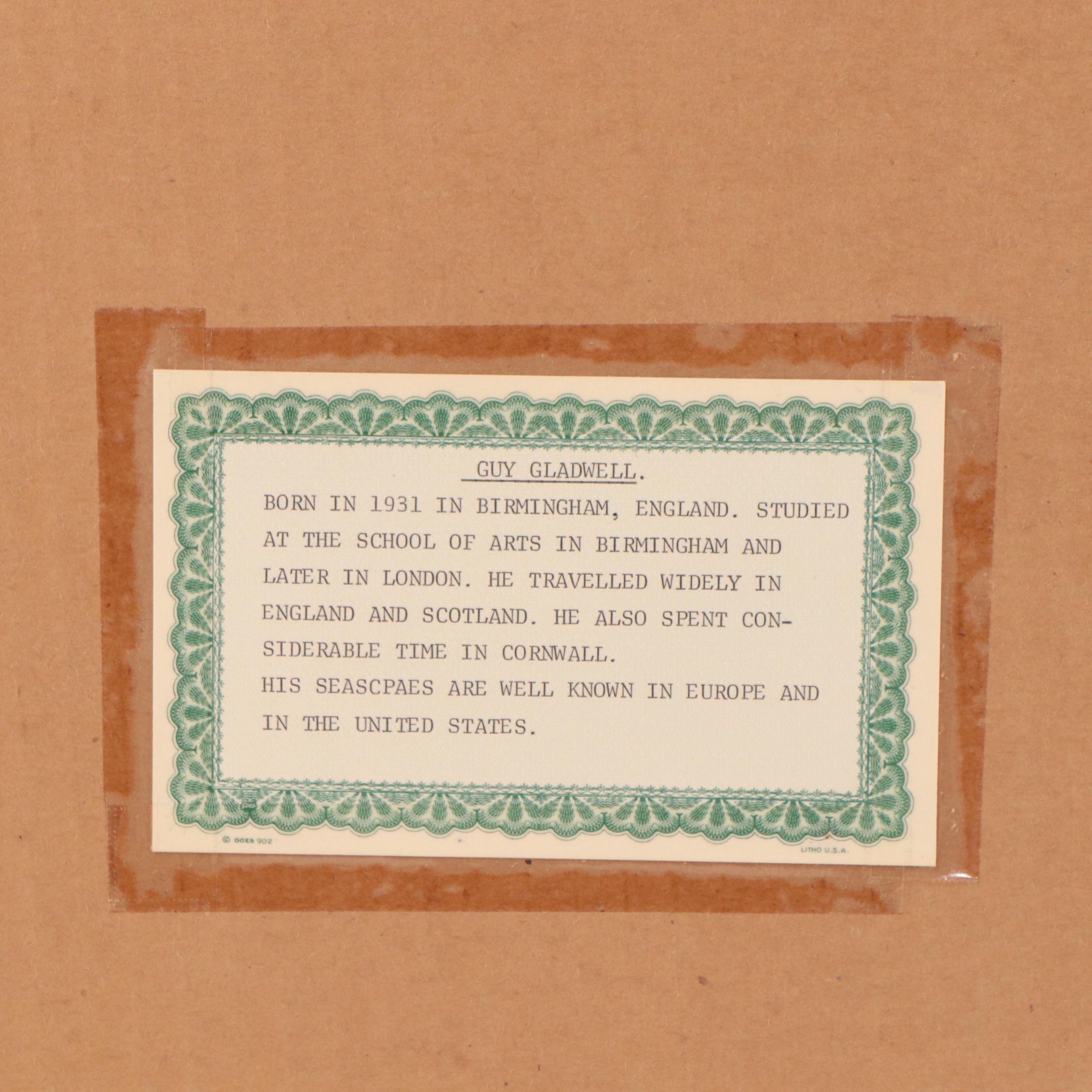 Guy Gladwell Seascape Oil Painting