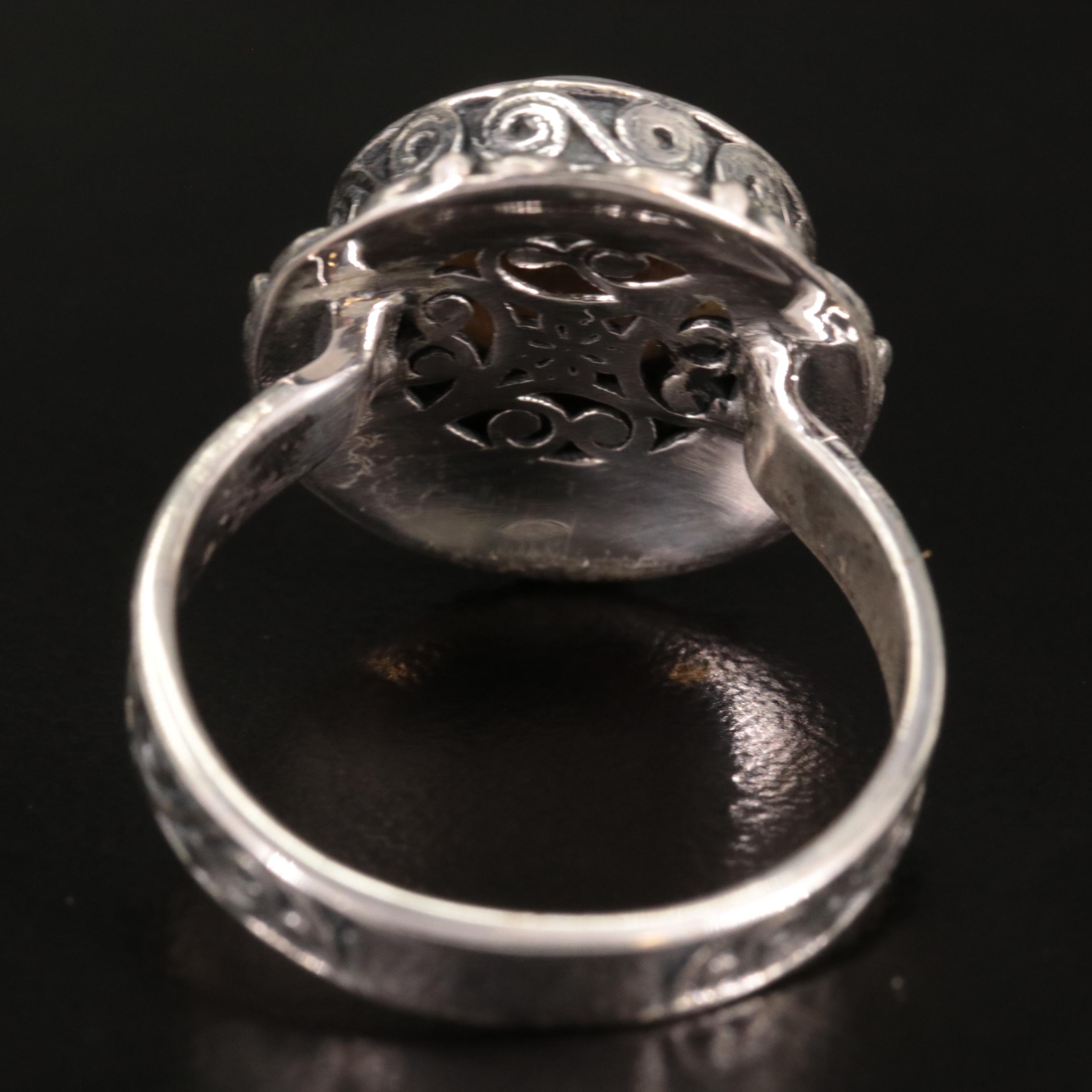 Sterling Cultured Pearl Halo Ring