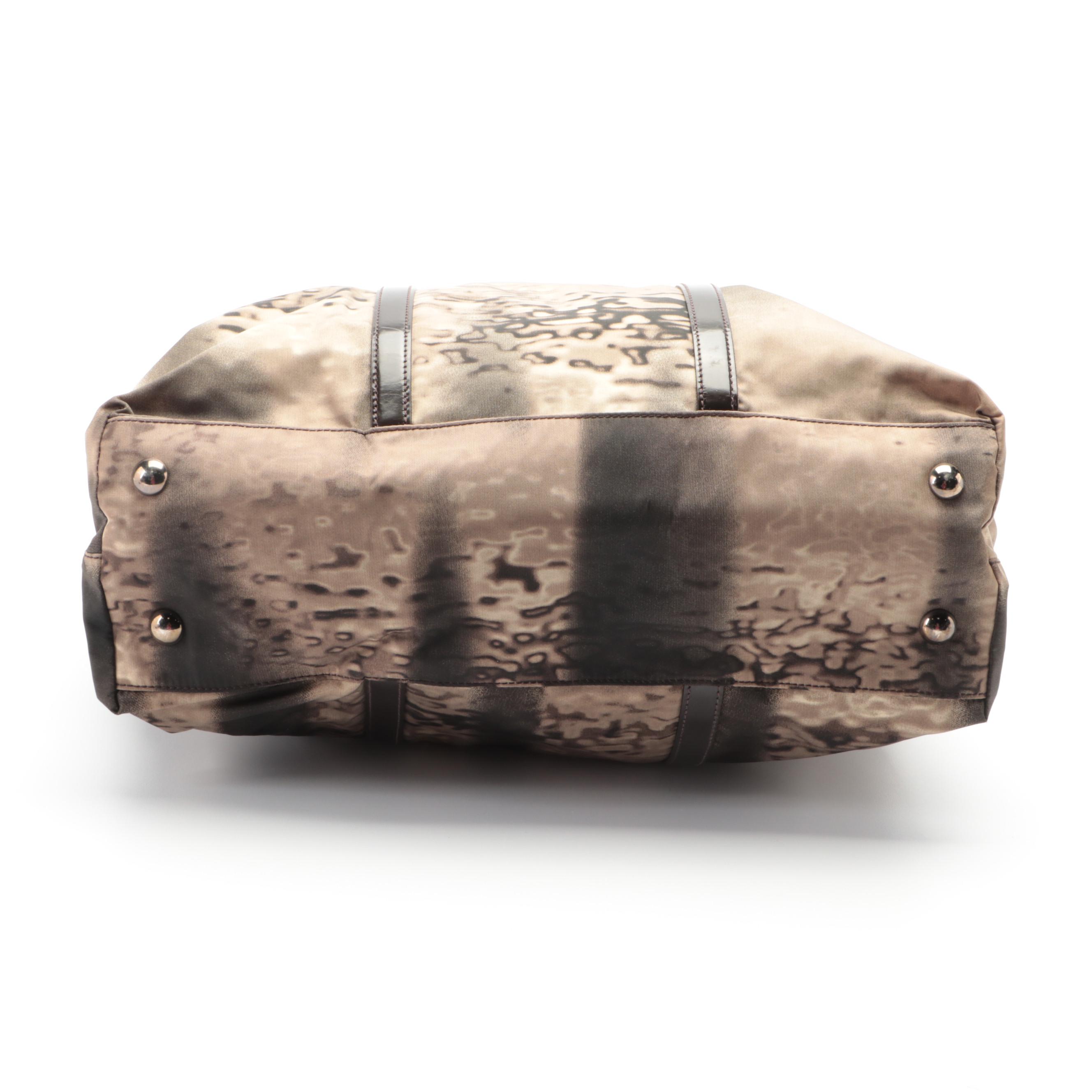 Prada Printed Nylon Tessuto Convertible Tote