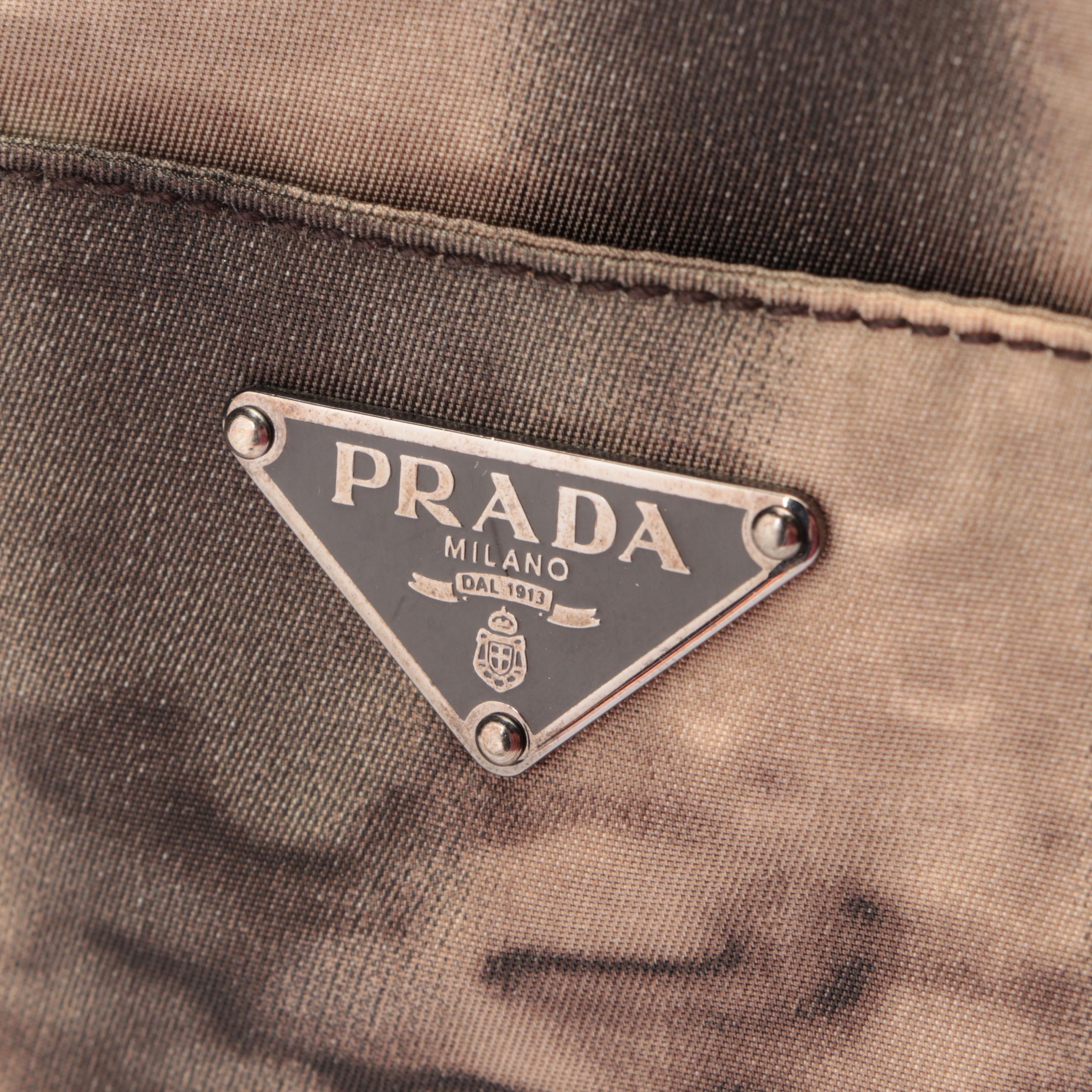 Prada Printed Nylon Tessuto Convertible Tote