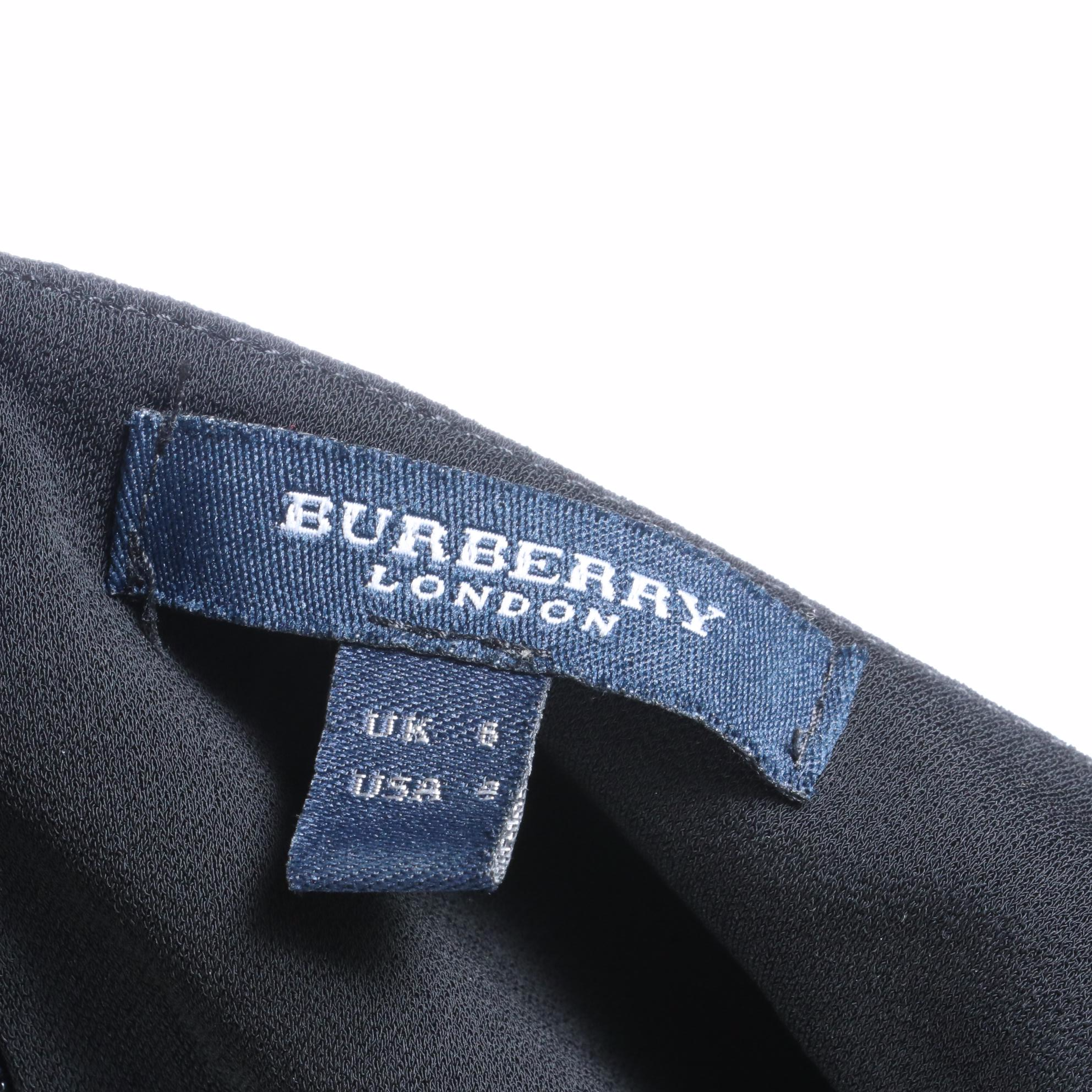 Burberry Black Knit Tank and Skirt Set