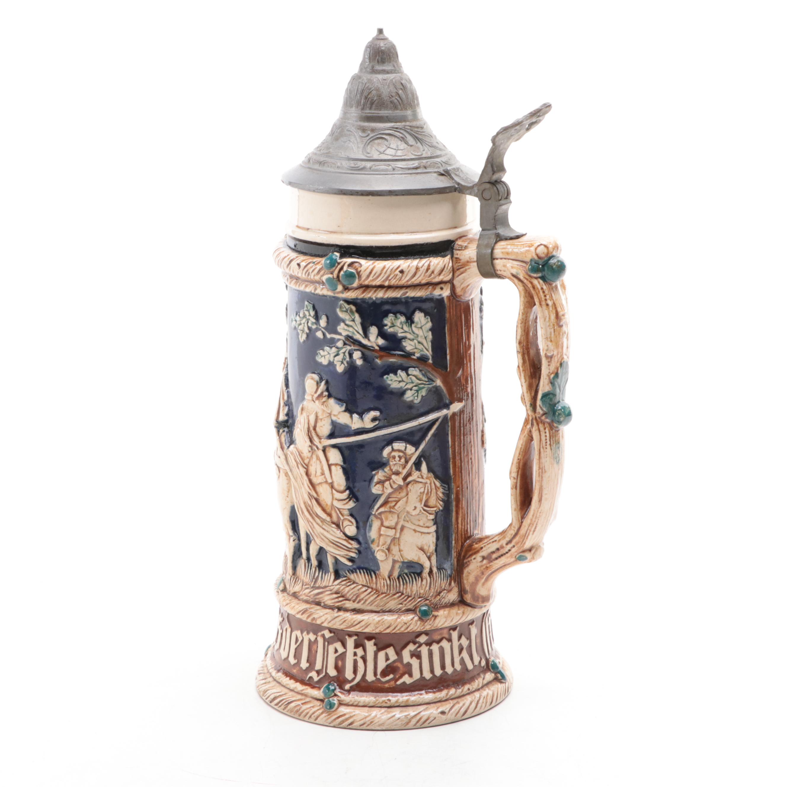 Villeroy & Boch Mettlach Stoneware Beer Stein with Other German Steins