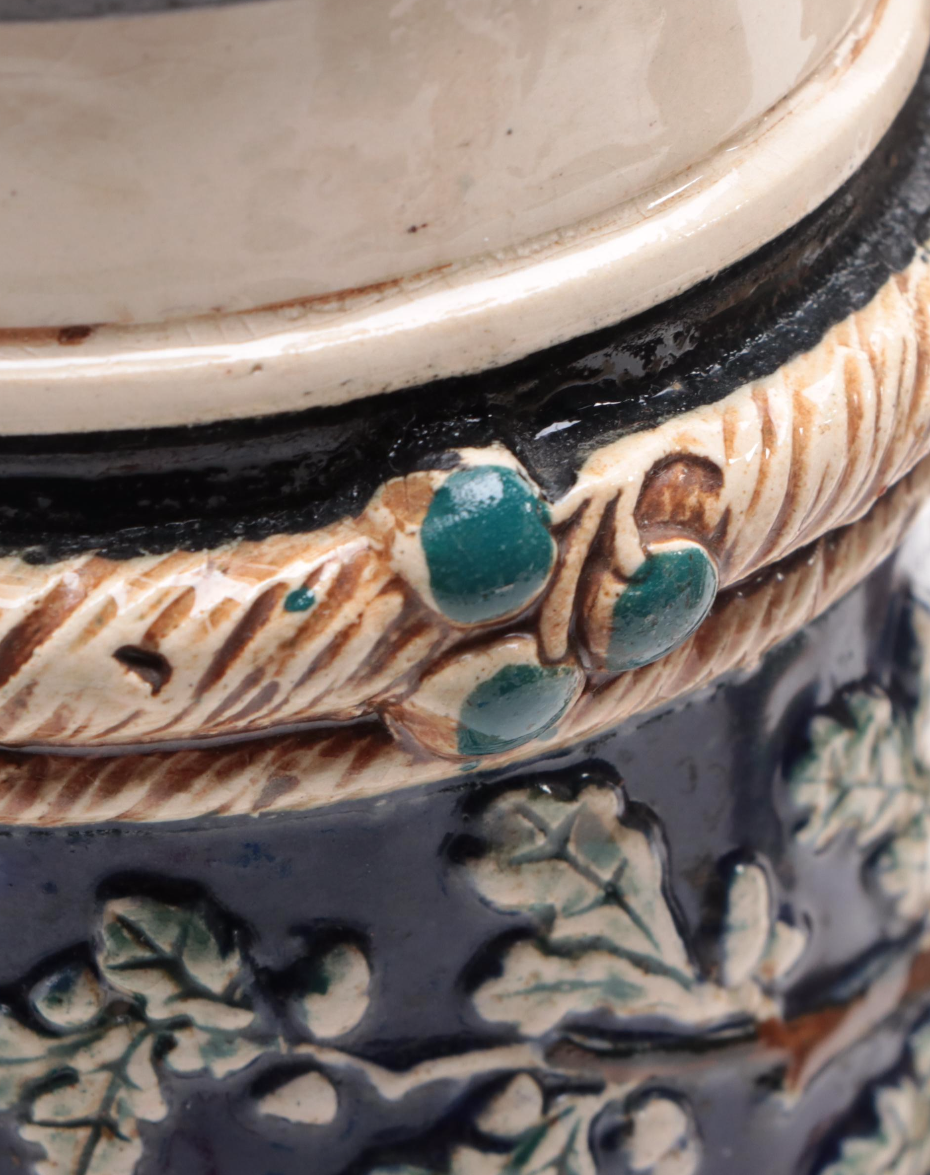 Villeroy & Boch Mettlach Stoneware Beer Stein with Other German Steins