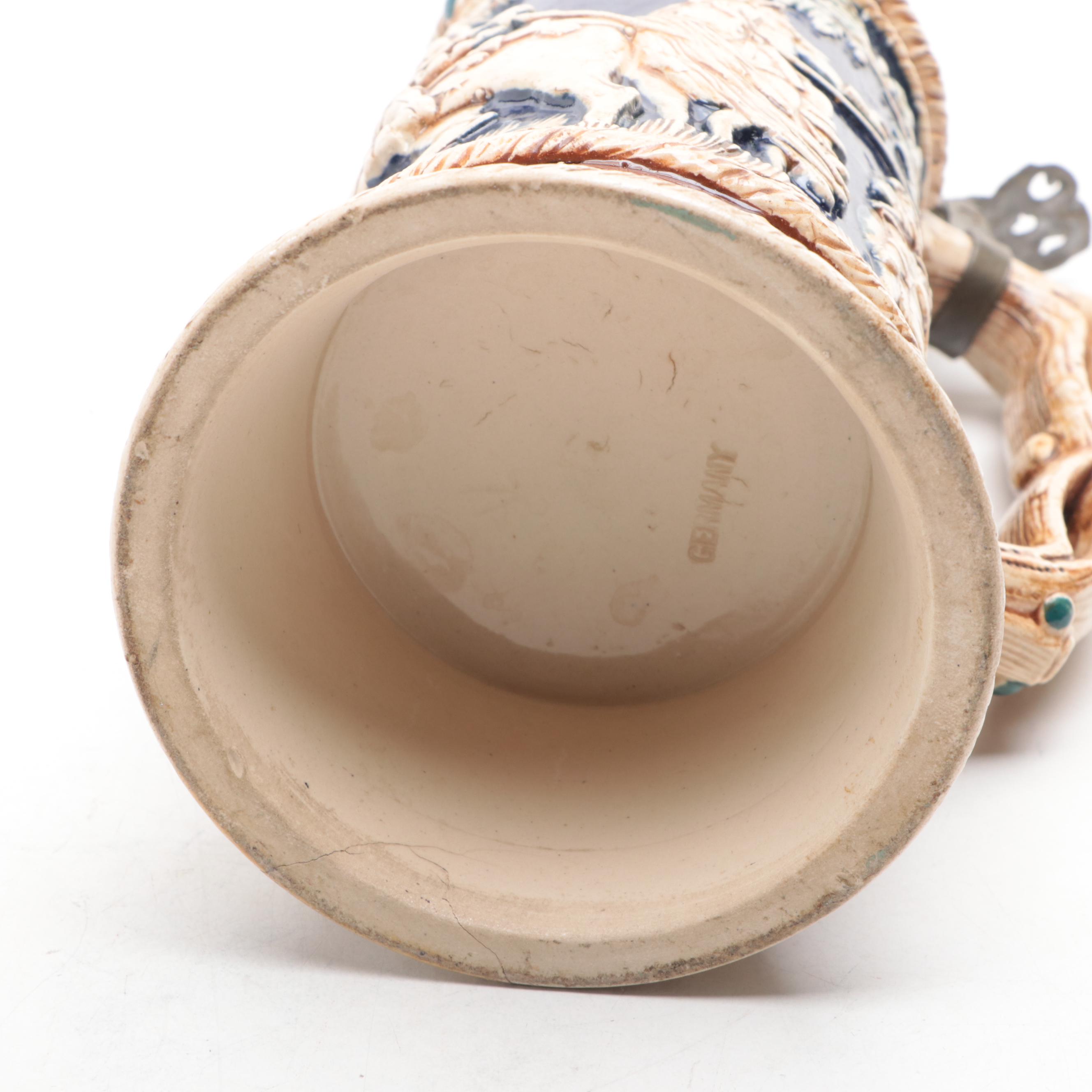 Villeroy & Boch Mettlach Stoneware Beer Stein with Other German Steins