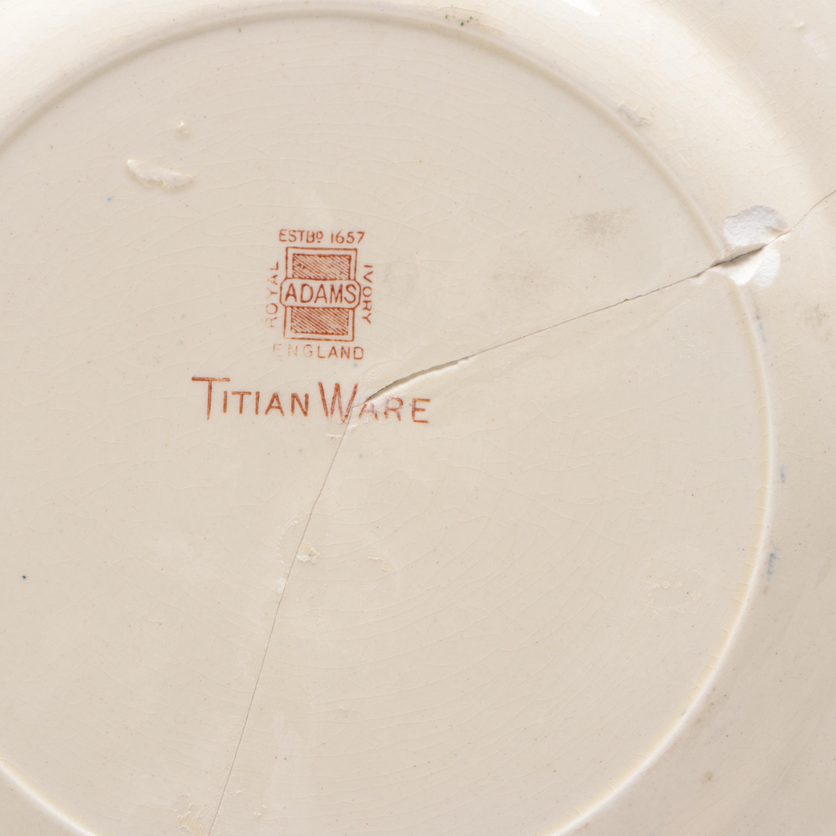 Adams "Titian Ware" with Noritake and Other Collectors Plates