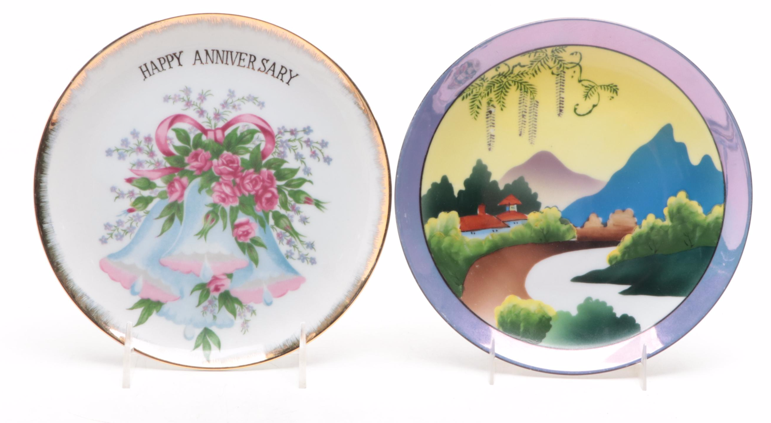 Adams "Titian Ware" with Noritake and Other Collectors Plates