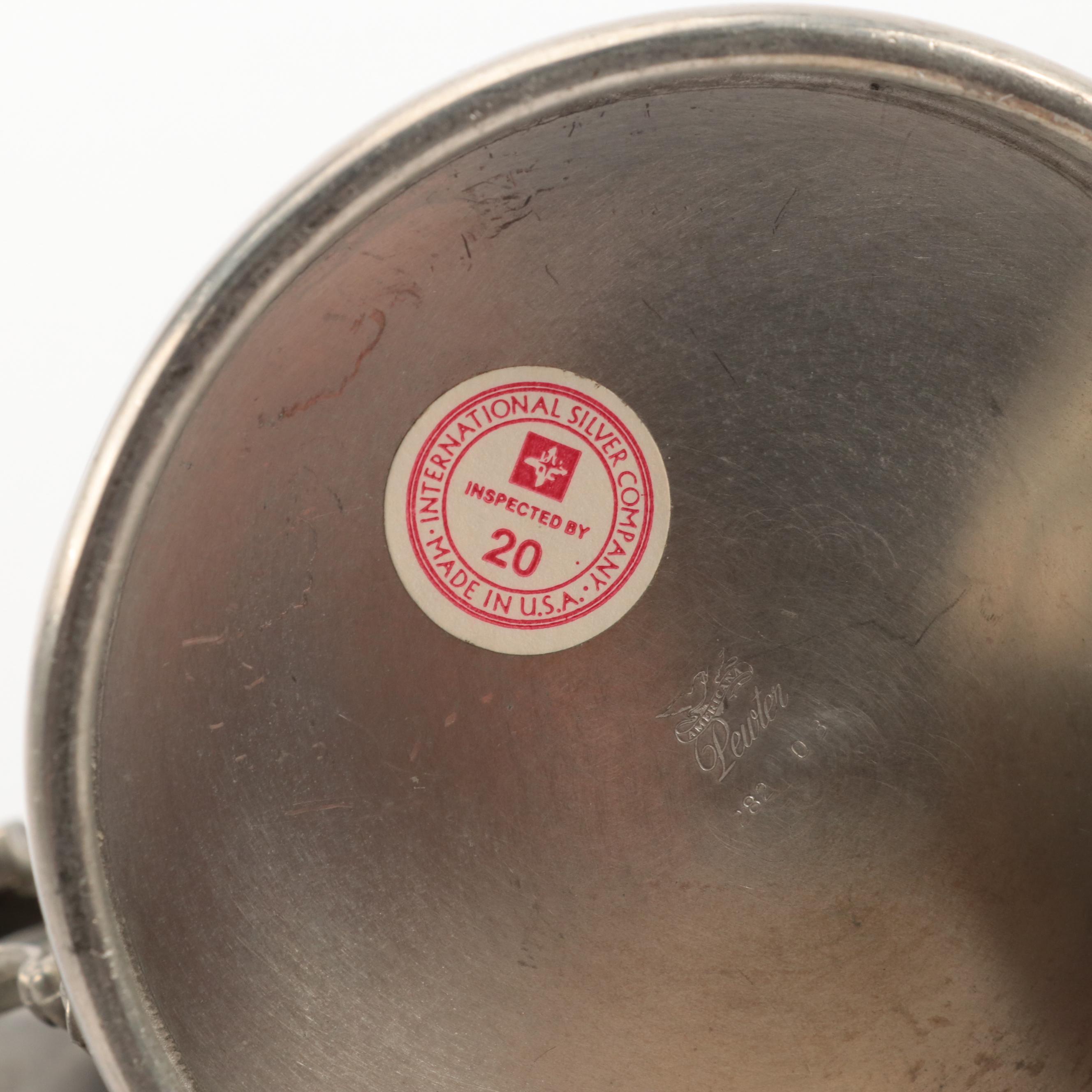 Web "Early American" Pewter Candle Holders and More with Other Table Accessories