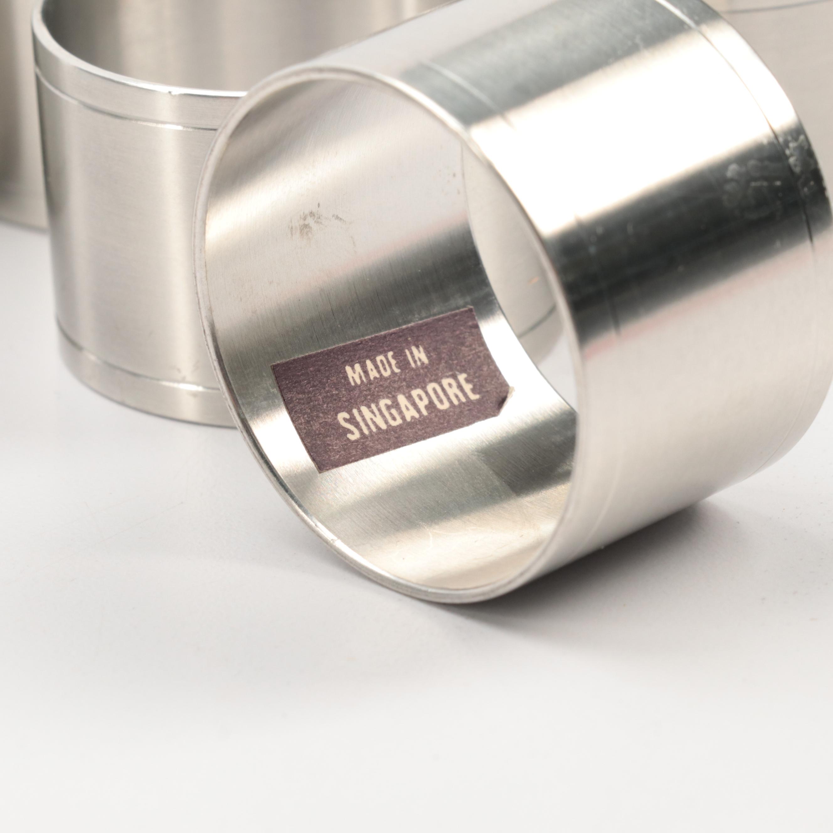 Web "Early American" Pewter Candle Holders and More with Other Table Accessories