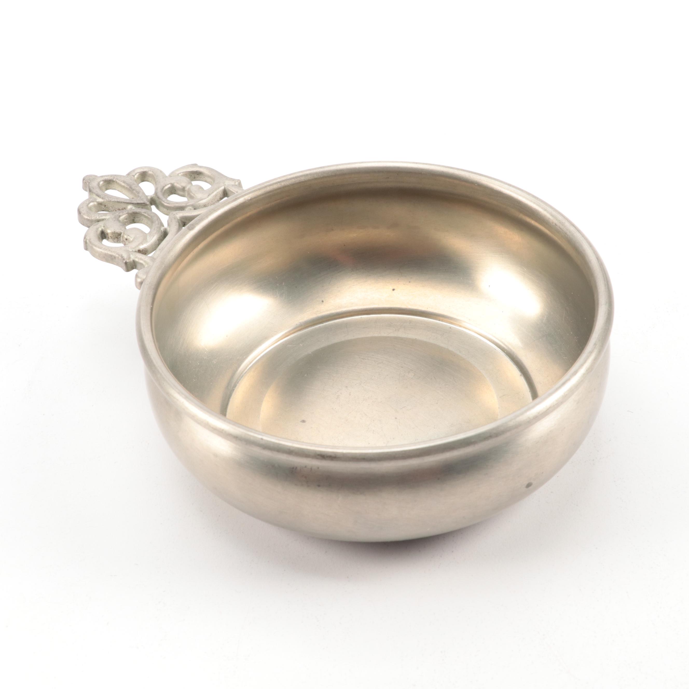 Web "Early American" Pewter Candle Holders and More with Other Table Accessories