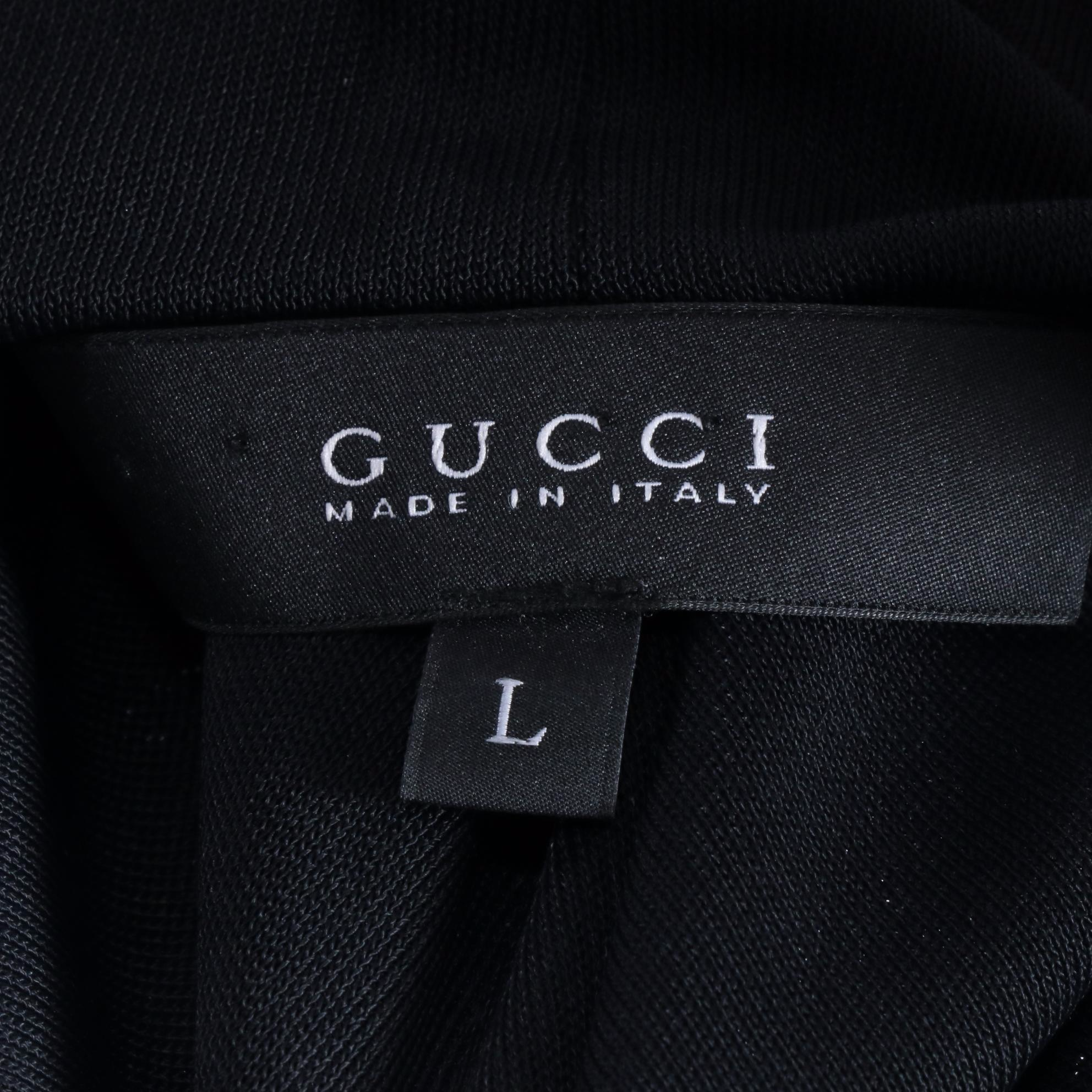 Gucci Halter Top with Harari Velvet Burnout Skirt and Jacket