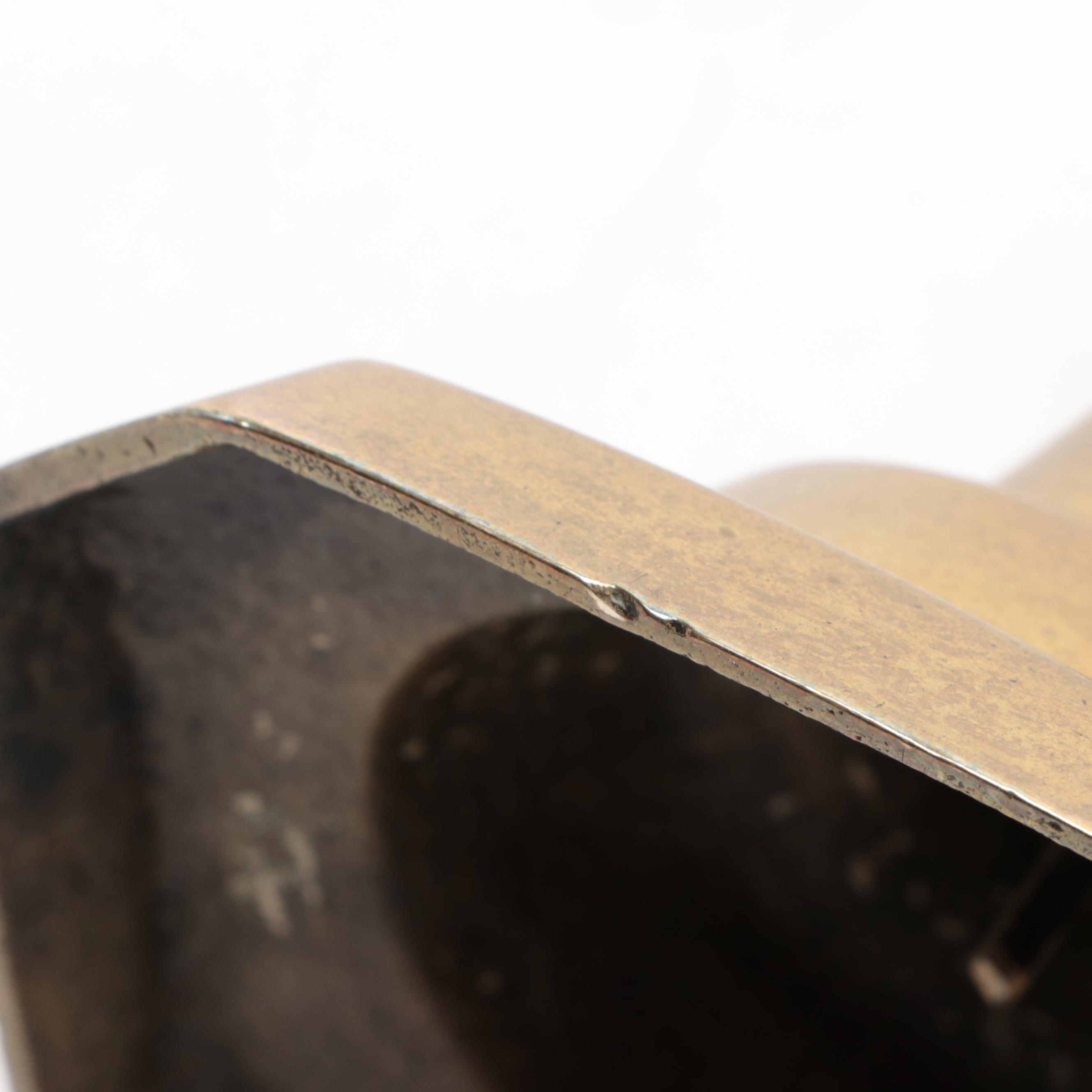 James Clews and Sons "Diamond Prince" and Other Brass Candlesticks and Oil Lamp