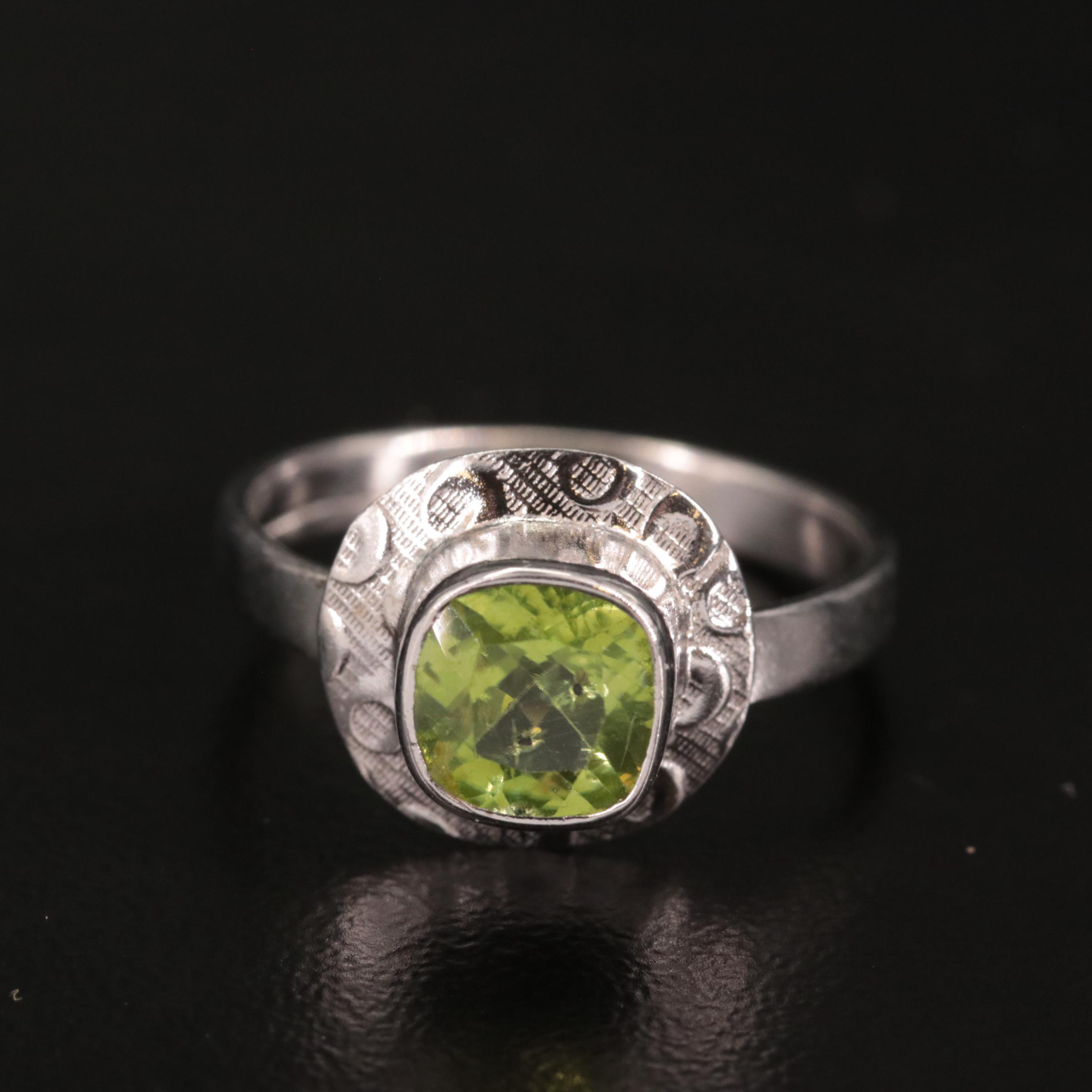 Sterling Peridot Ring