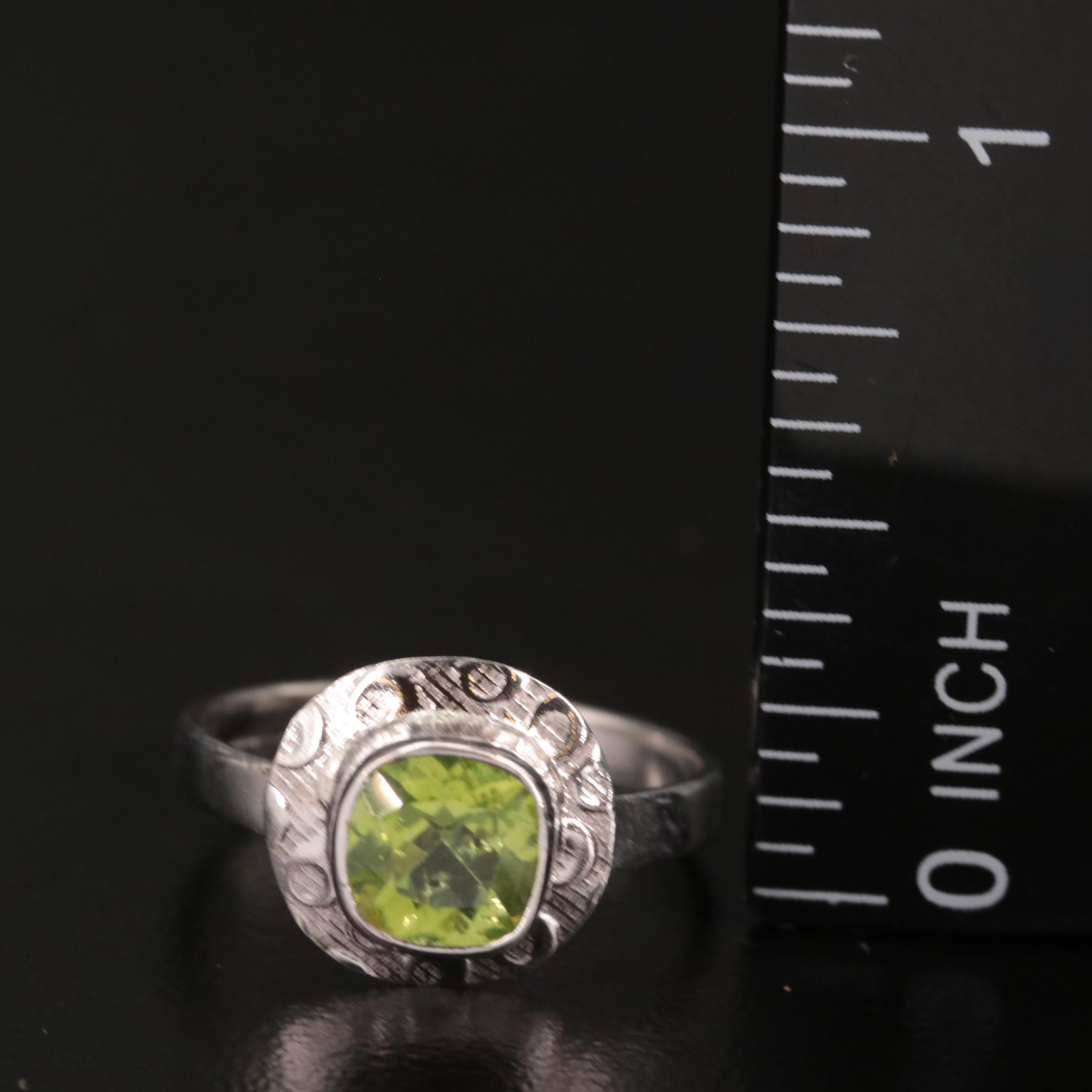 Sterling Peridot Ring