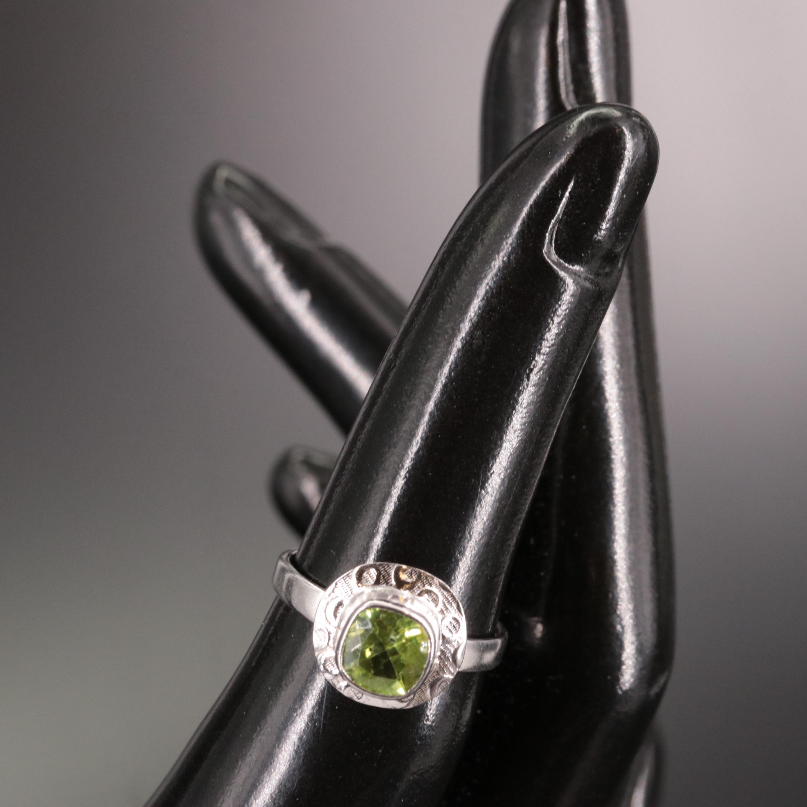 Sterling Peridot Ring