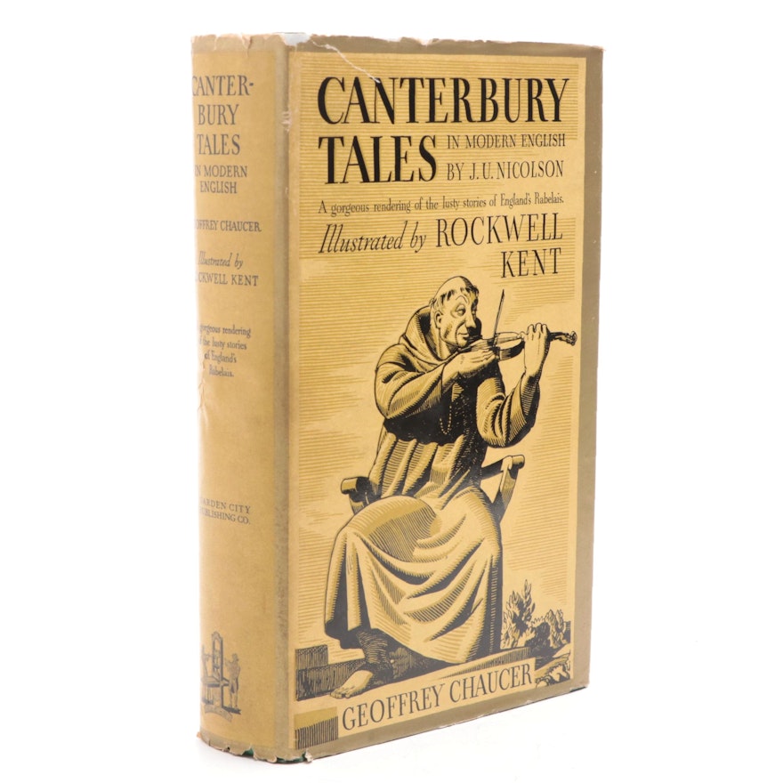 Rockwell Kent Illustrated De Luxe Edition "Canterbury Tales" by Geoffrey Chaucer